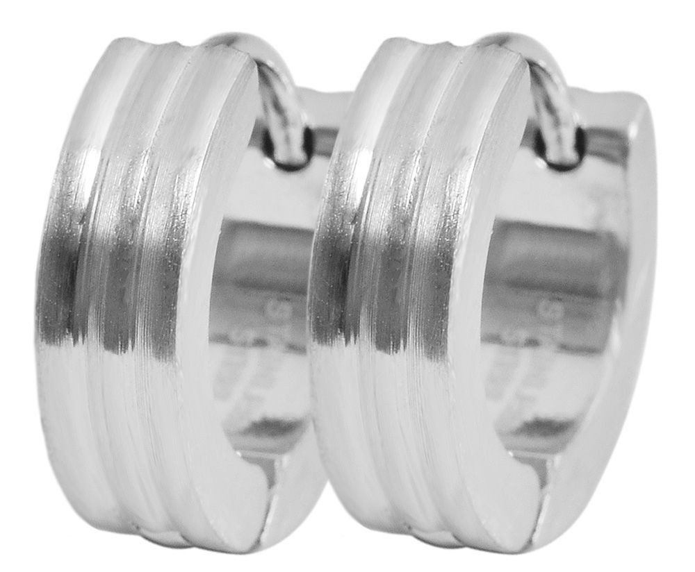 Adelia´s Paar Creolen Unisex Creolen aus mattem Edelstahl Ø 9 mm günstig online kaufen