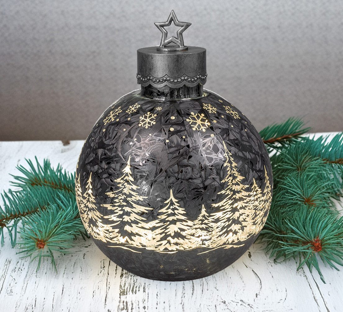 formano Dekofigur Deko-Kugel Frosty grau 30cm günstig online kaufen