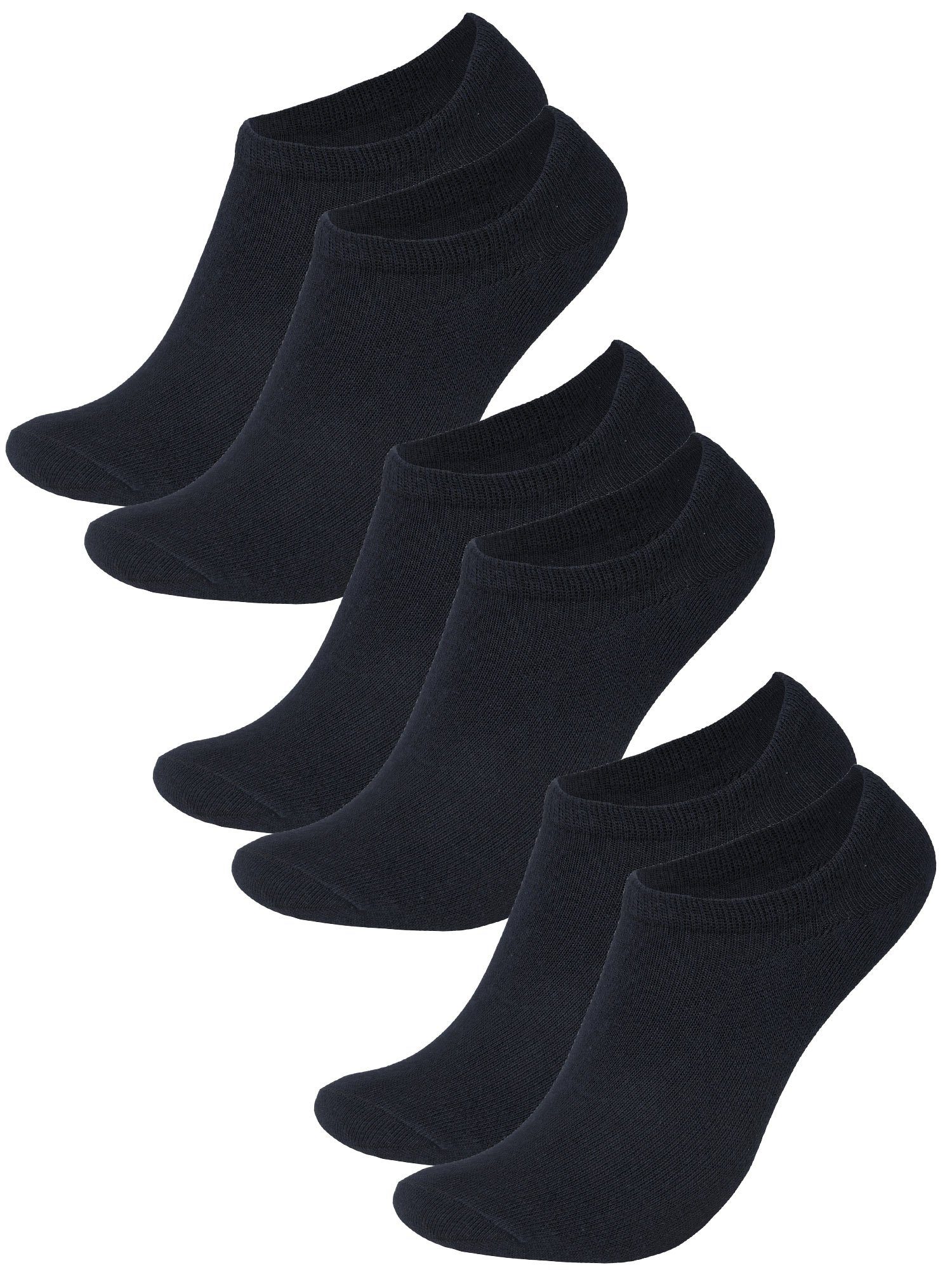 Sneaker 6er-Pack Füßlinge Socken Herren Lavecchia schwarz (Packung, 6-Paar) Socken LV-902