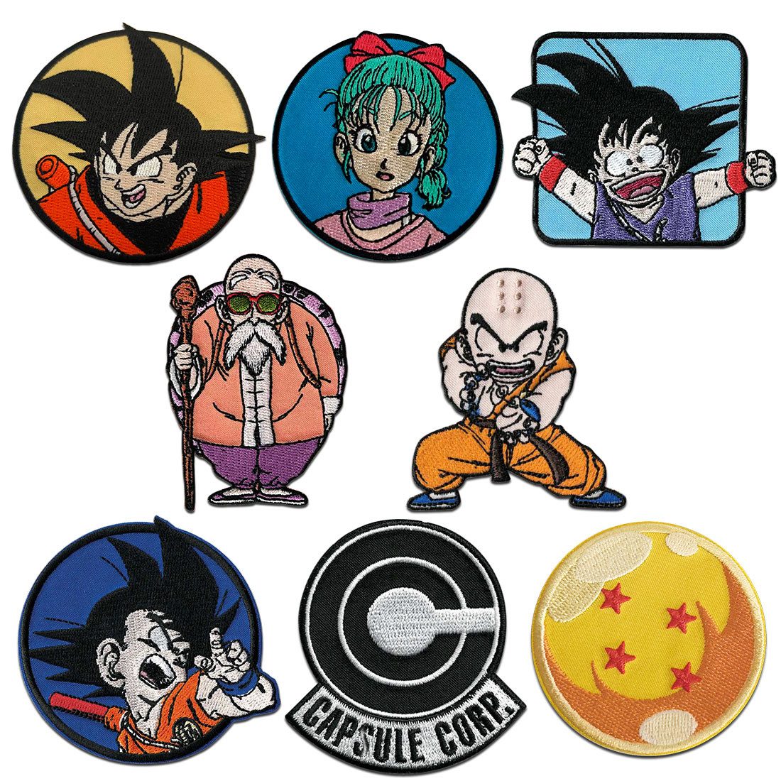 Dragon Ball Aufnäher Bügelbild, Aufbügler, Applikationen, Patches, Flicken, zum aufbügeln, Polyester, Dragon Ball © Capsule Corp - Größe: 6 x 6,2 cm