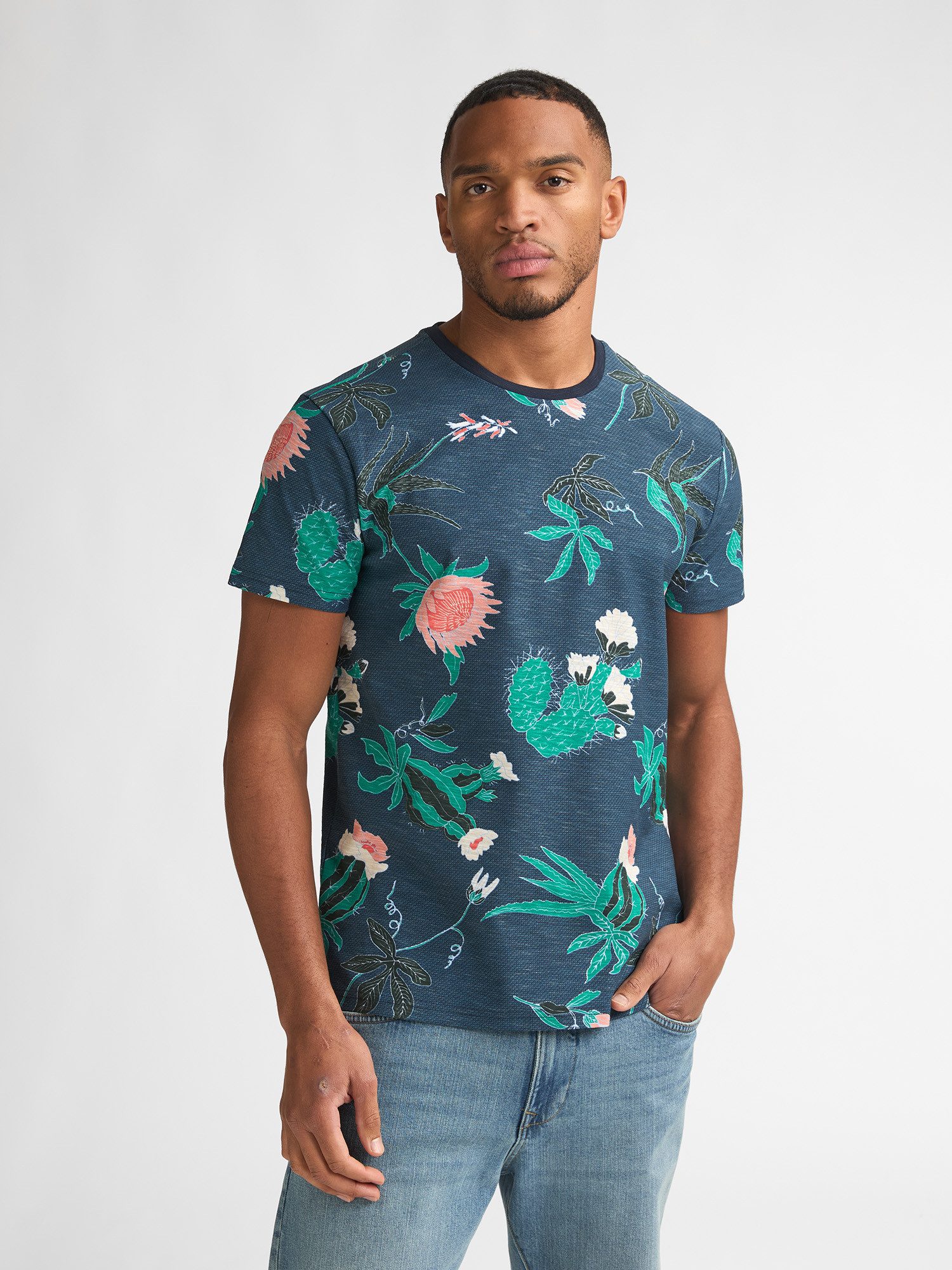 Petrol Industries T-Shirt Carbón mit Allover-Print