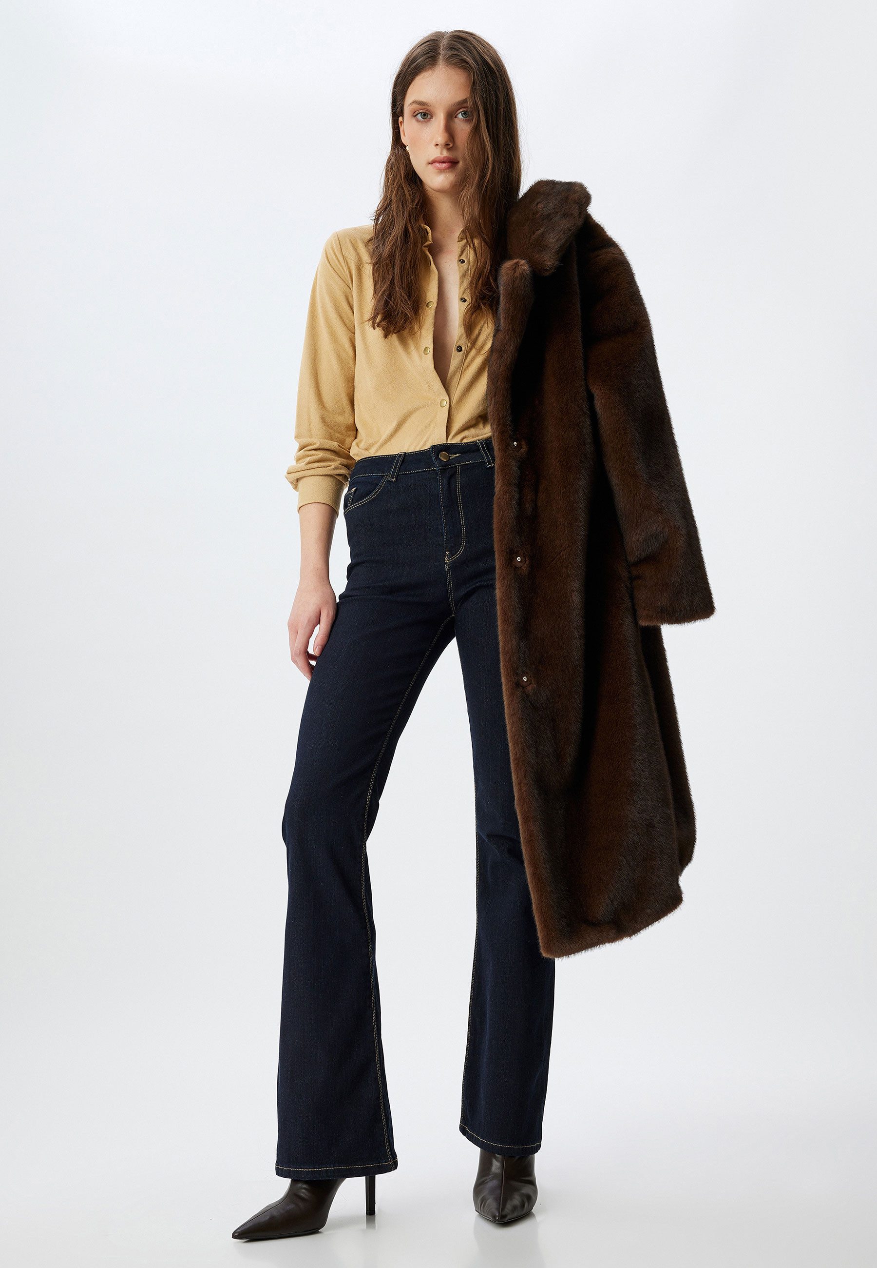 Koton 5-Pocket-Jeans Normale Leibhöhe Flare