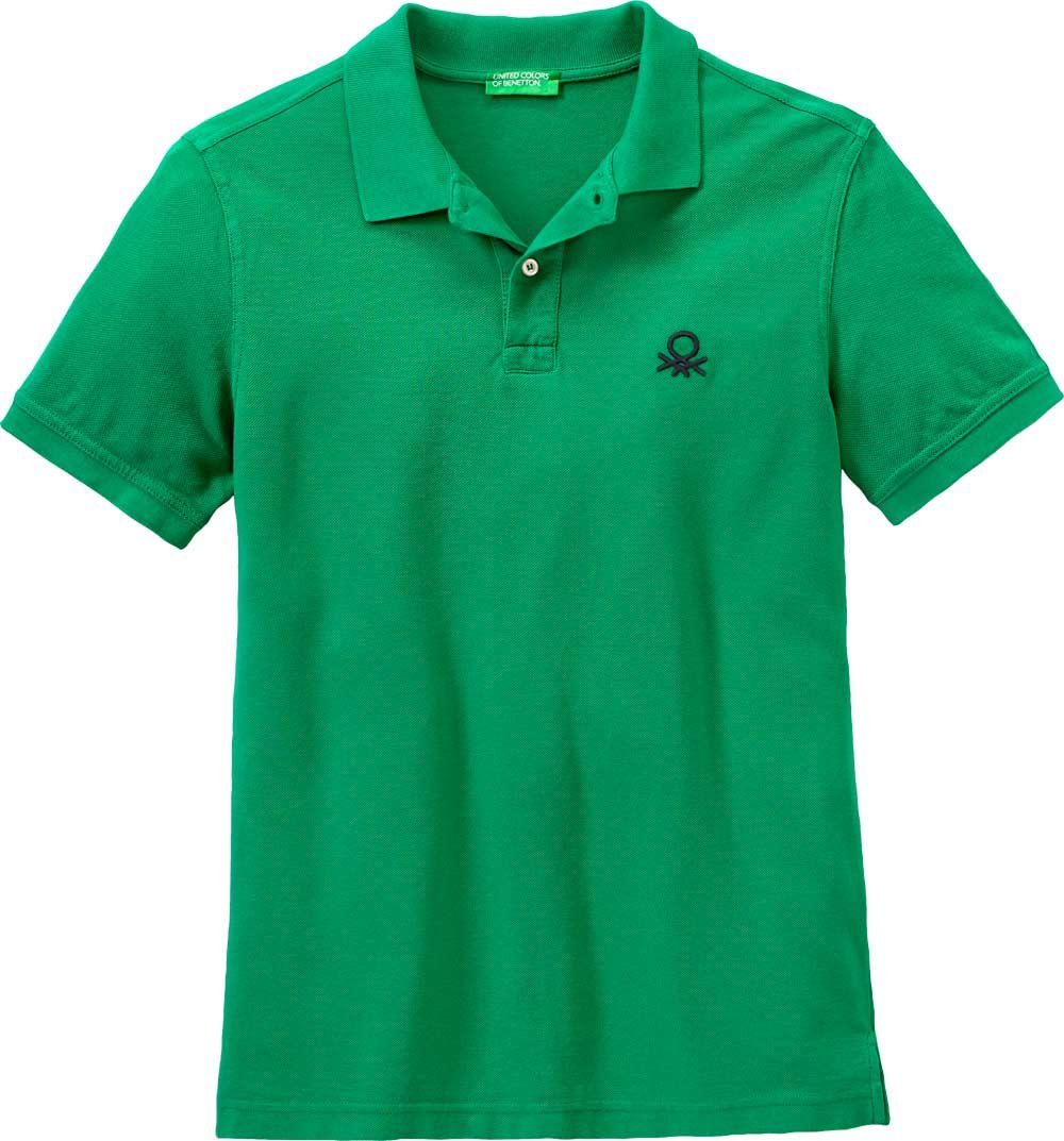 United Colors of Benetton Poloshirt aus Baumwolle grün