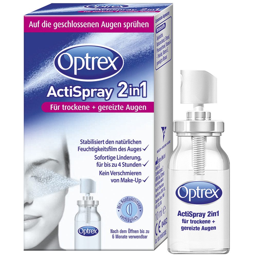 Optrix Augenfluid ActiSpray 2in1, 1-tlg., für trockene & gereizte Augen