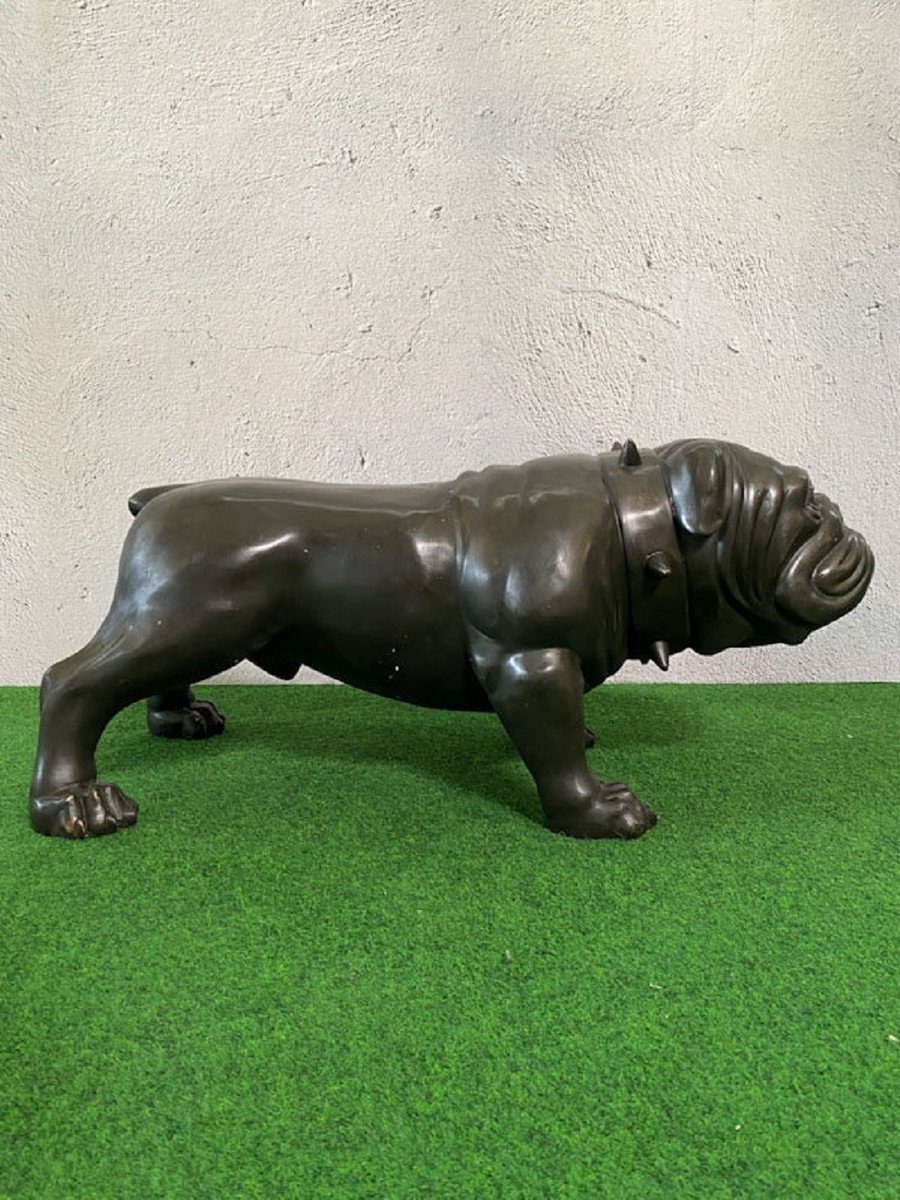 - Bulldogge H. 81 Casa Deko Bronze x cm 43 x Skulptur Dekofigur Padrino Luxus 38 Dekofigur Accessoires - Hund Bronze Luxus Deko