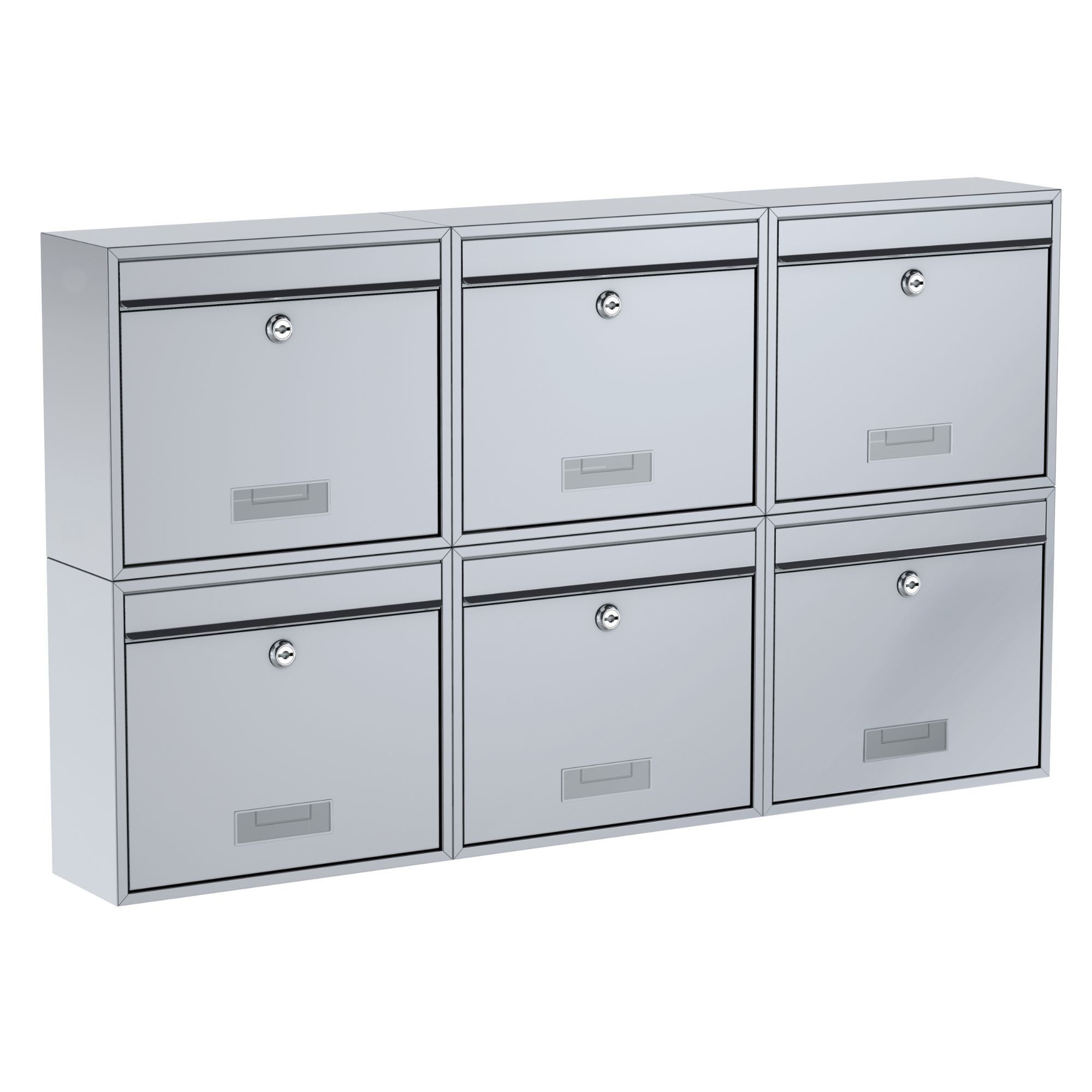 BASI Wandbriefkasten Wandbriefkasten (Spar-Set, 6-St), 6er günstig online kaufen
