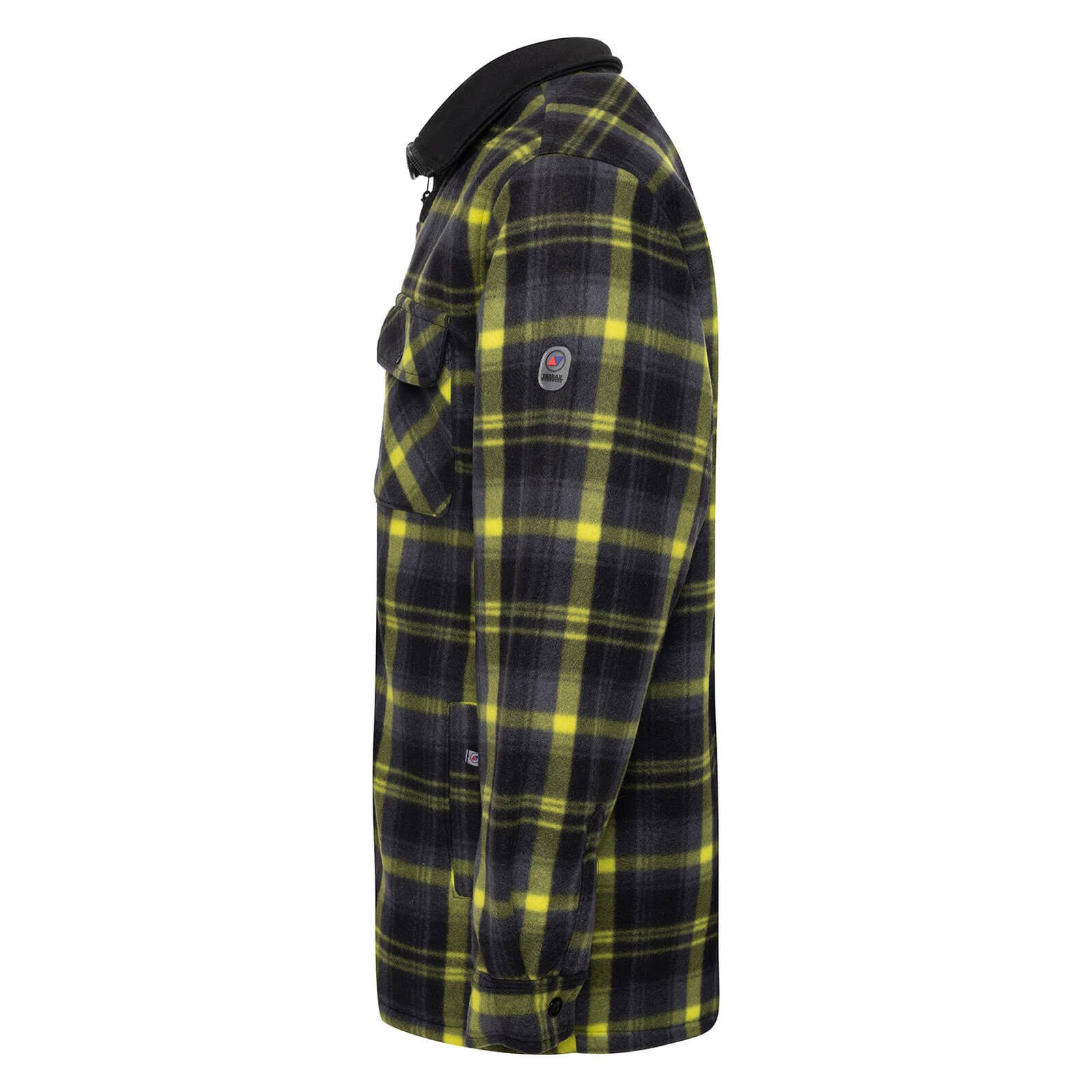 Terrax Workwear Langarmhemd Herren Thermohemd mit Reißverschluss - Arbeitsjacke Thermojacke