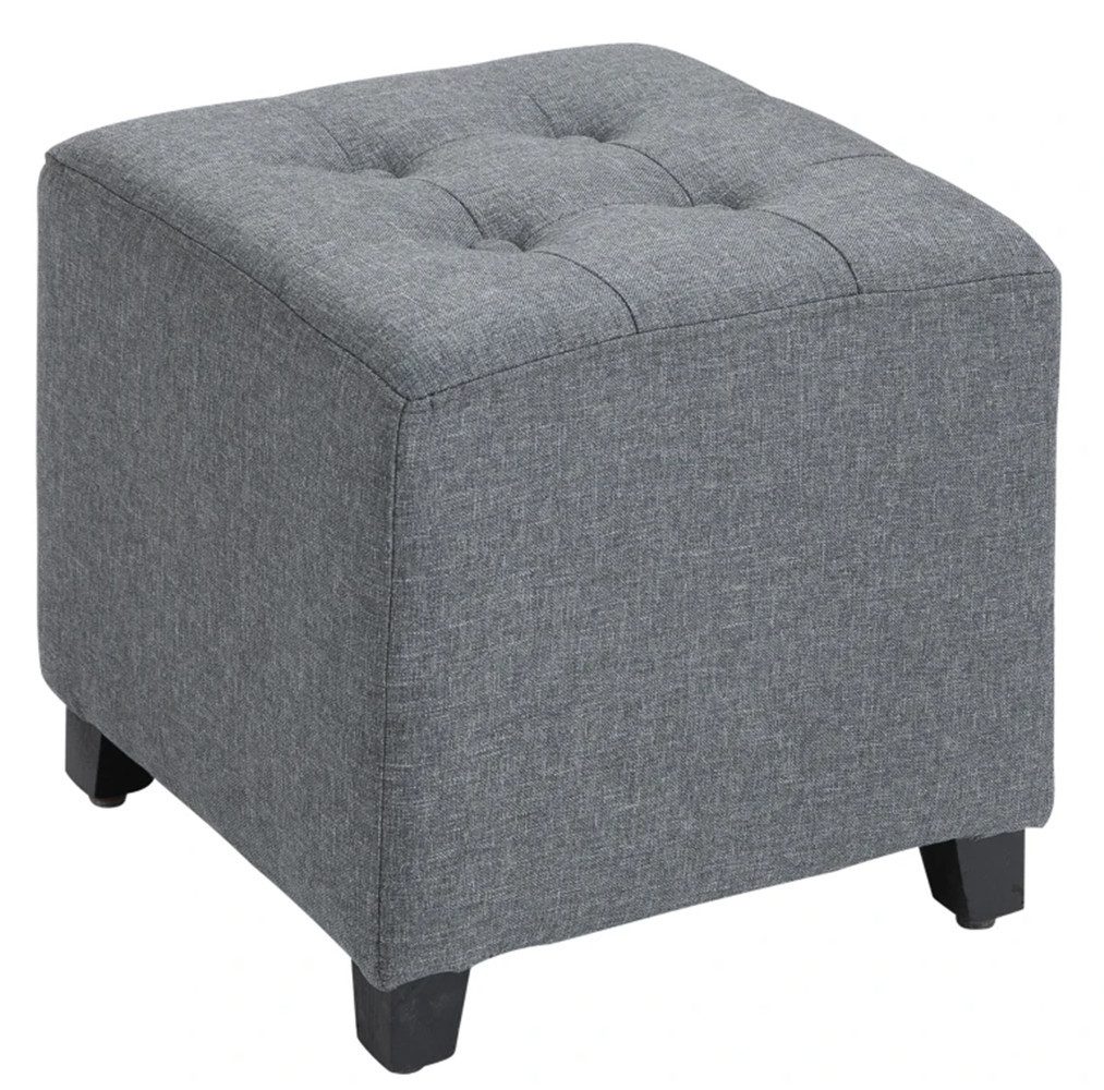 Sitzhocker Hocker Sitzhocker, Quadratischer,Leinenoptik