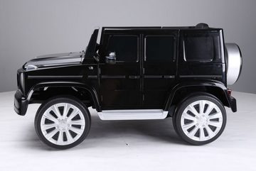 Toys Store Elektro-Kinderauto Mercedes-Benz AMG G500 Kinderauto 2x35W Kinderfahrzeug Kinder Schwarz, AUX-/USB-Anschluss, MP3 Hupe und Motorsound am Lenkrad, Fernsteuerung