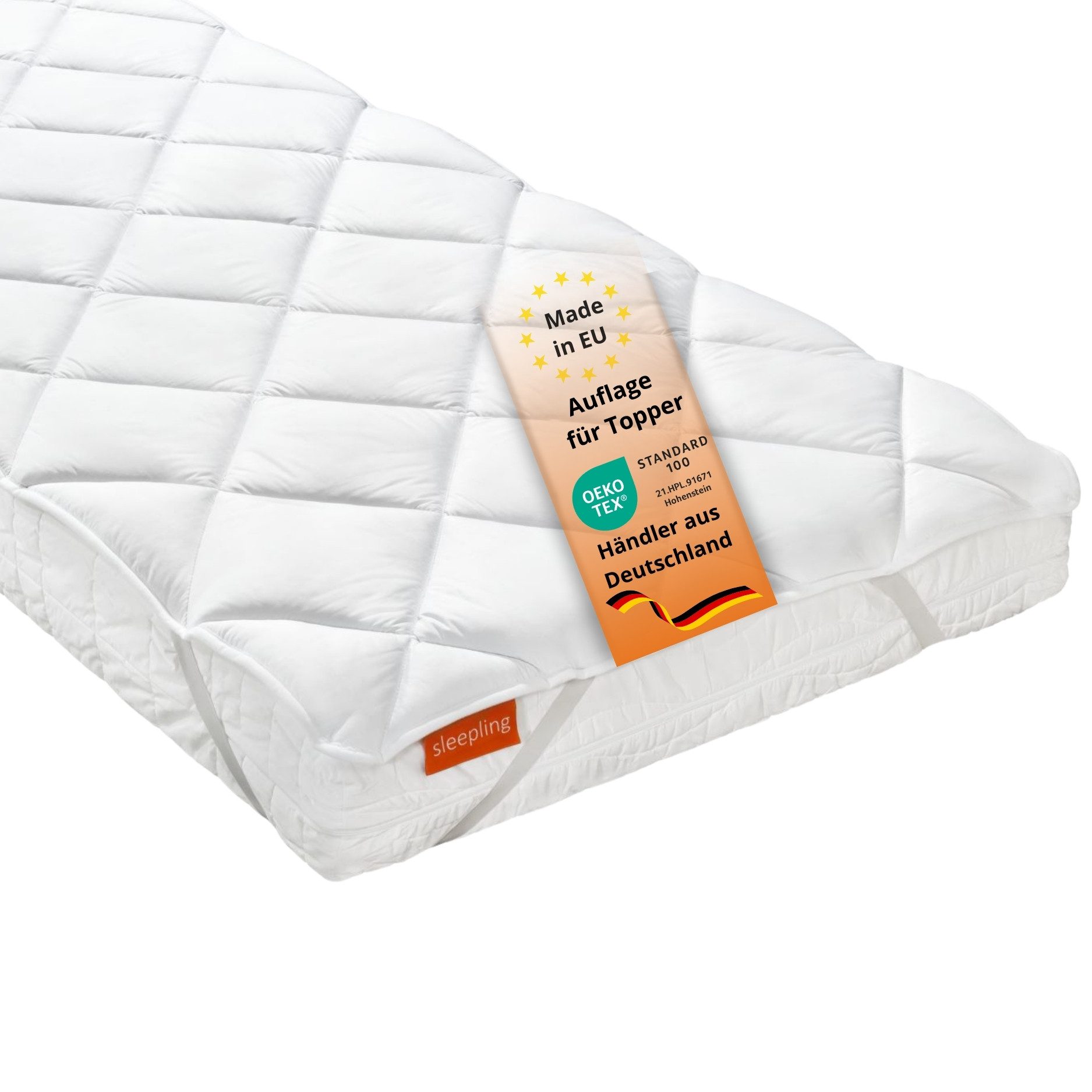 Matratzenauflage Matratzenschoner Komfort 100 sleepling, für 30 cm Matratzenöhe