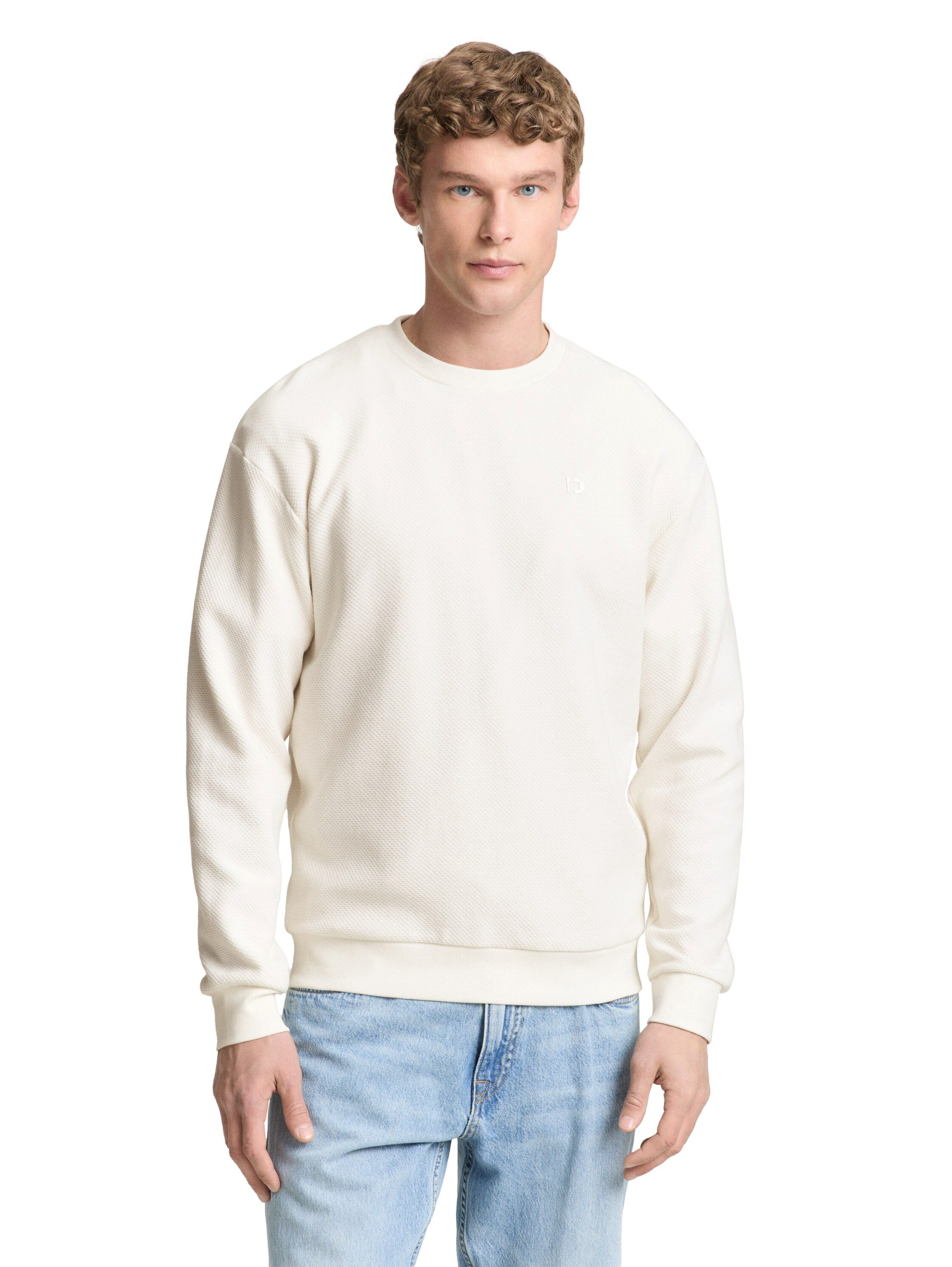 TOM TAILOR Denim Sweatshirt mit Logo Stickerei günstig online kaufen