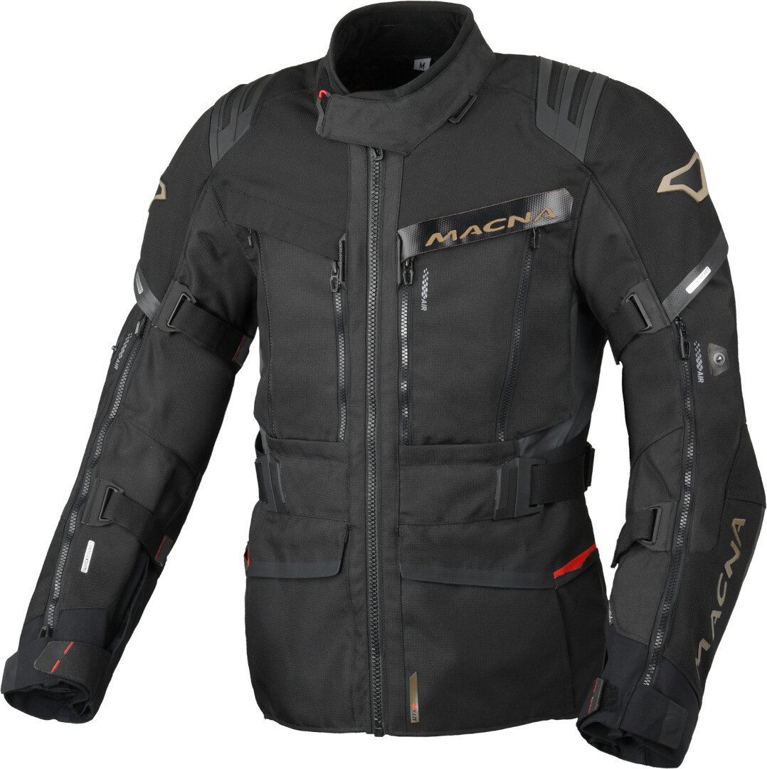 Macna Motorradjacke Chieftane Solid wasserdichte Motorrad Textiljacke 3-Lagen-Laminat,herausnehmbares Innenfutter,herausnehmbare Membra