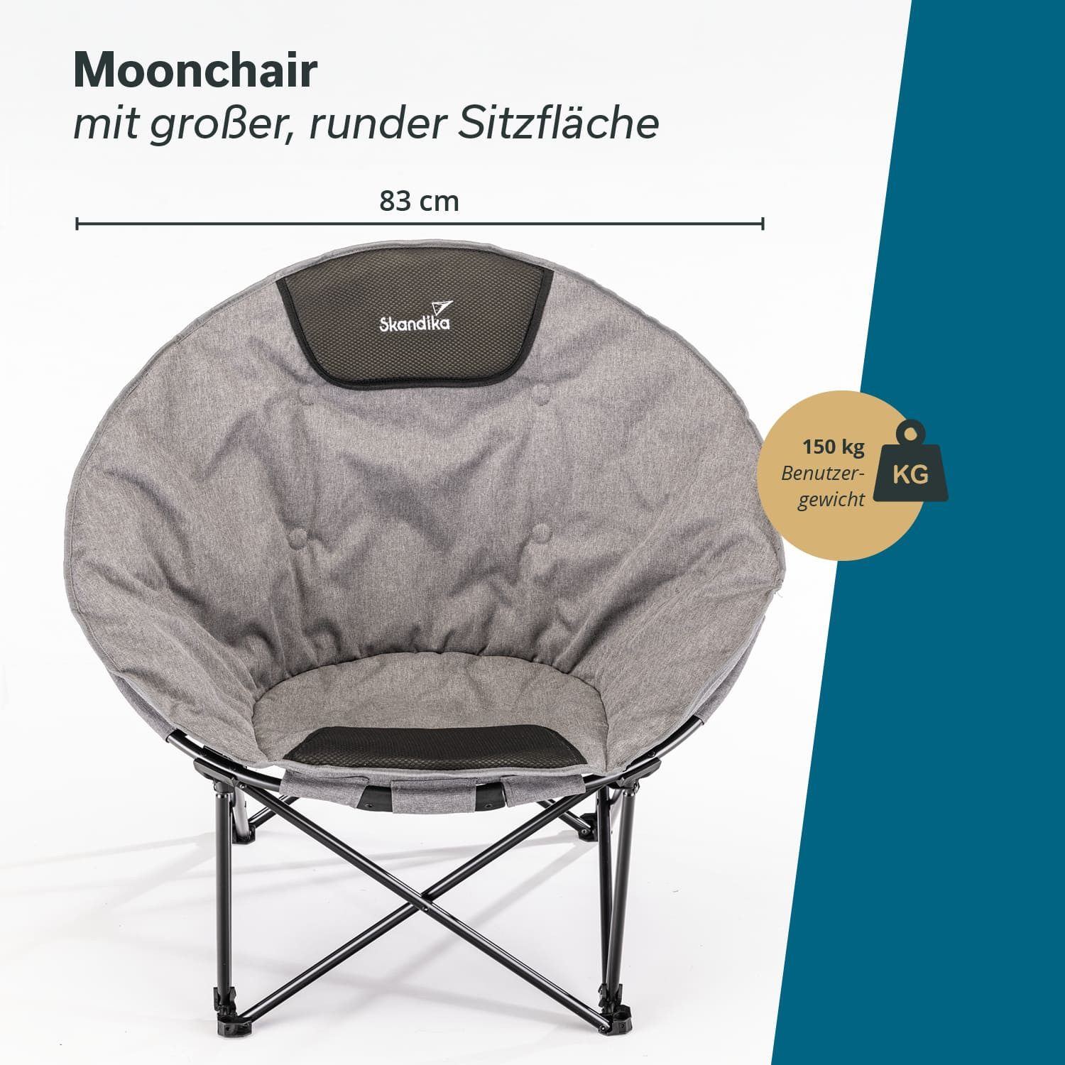 Skandika Campingstuhl Moonchair Kupari, Faltsessel, Gartenstuhl, günstig online kaufen