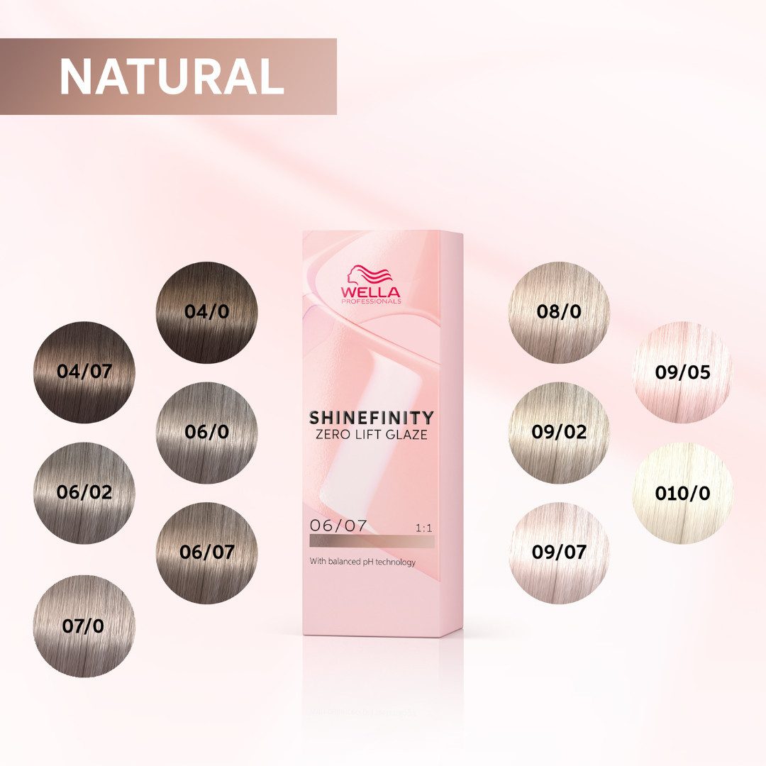 Wella Professionals Haartönung Shinefinity Zero Lift Glaze 60 ml + Brush & Bowl Activator 60 ml