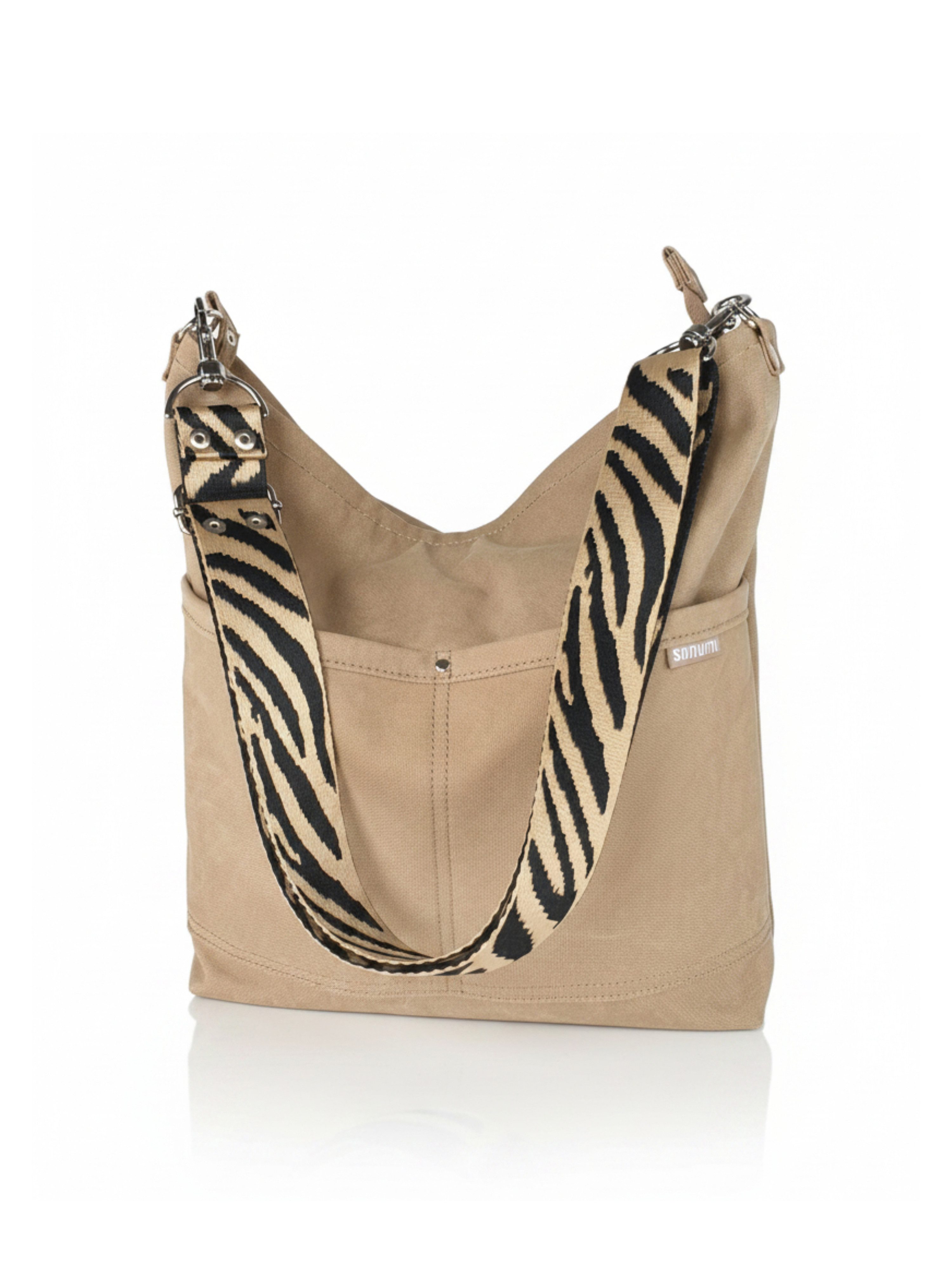 sanumi Umhängetasche Canvas Hobobag
