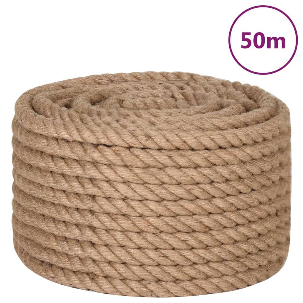 Vellora Seil 100% Jute 20 mm 50 m Seil (1-tlg), Gewicht des Seils: 235 g/m