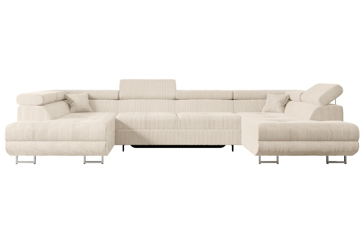 ALTDECOR Wohnlandschaft GUSA-U, Couch mit Schlaffunktion, Wohnzimmer - Ecksofa, Corner Sofa Bett Eckcouch Couch L-Form Schlafcouch Ausziehbar