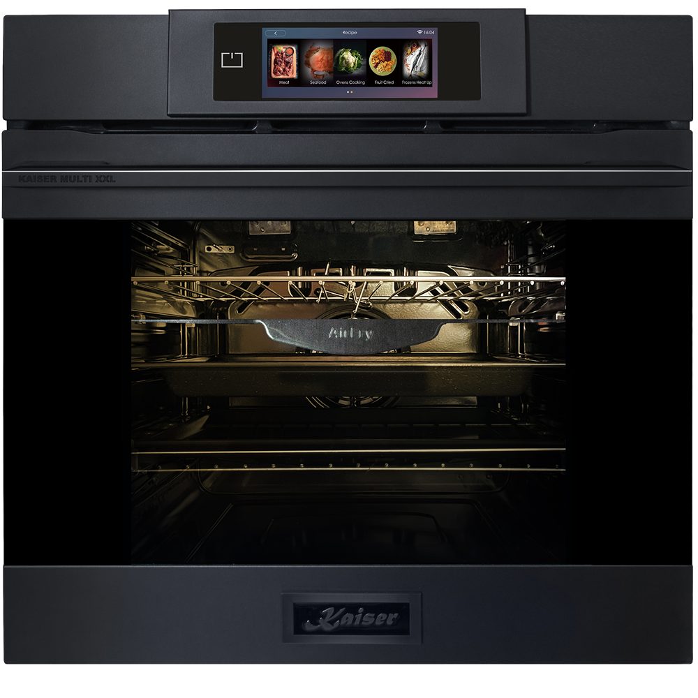 Kaiser Küchengeräte Backofen-Set Herd Set Autark XXL Multi 29, Multifunktions-Elektro-Backofen mit Pyrolyse und Dampfreinigung, 60 cm+Induktions Kochfeld Autark Herd Power Booster 60 cm Anti Scratch/ matt EH 6347+KCT 6110 FI., mit 1-fach-Teleskopauszug