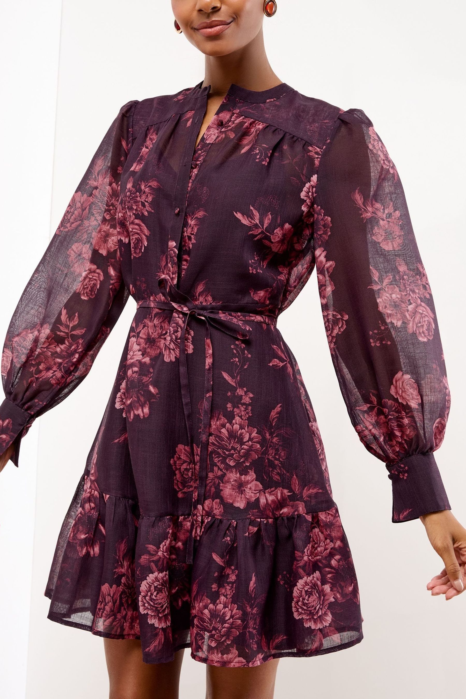 LIPSY Minikleid Lipsy Gewebtes Mini-Hemdkleid, Regular (1-tlg)
