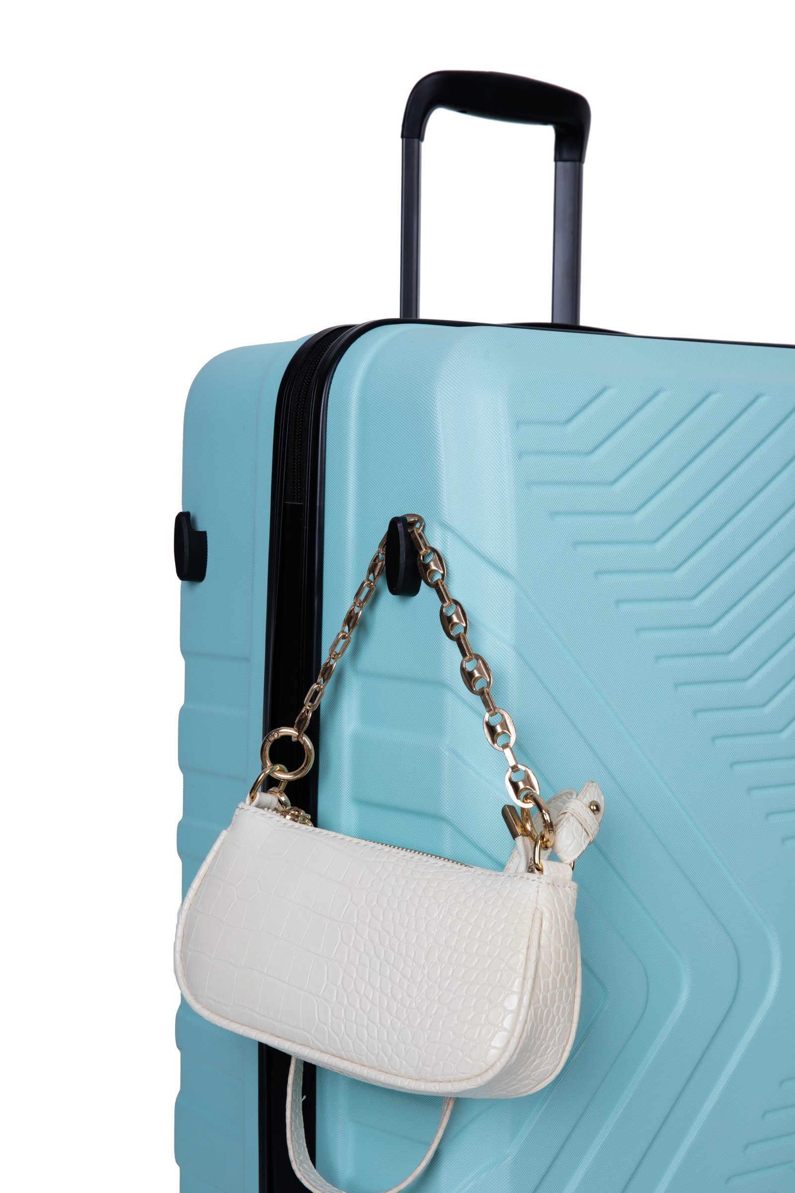 Travelhouse Trolleyset Bali, 4 Rollen, (Komplett Set, 3 tlg., 3-er Koffer Set), Inneinader stapelbar. Standfüße mit Hängefunktion M&L.