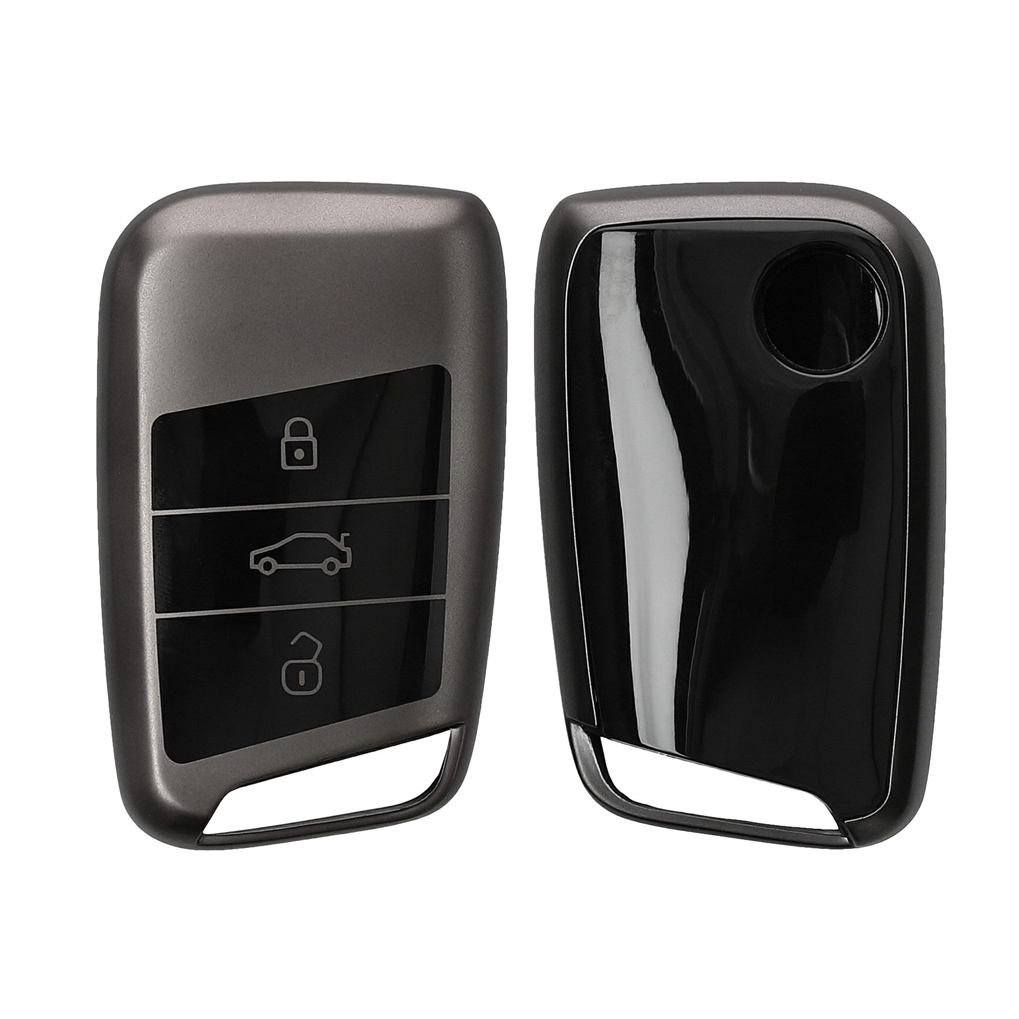 kwmobile Schlüsseltasche Autoschlüssel Hülle für VW (1-tlg), Schlüsselhülle Silikon Case Schlüssel Cover