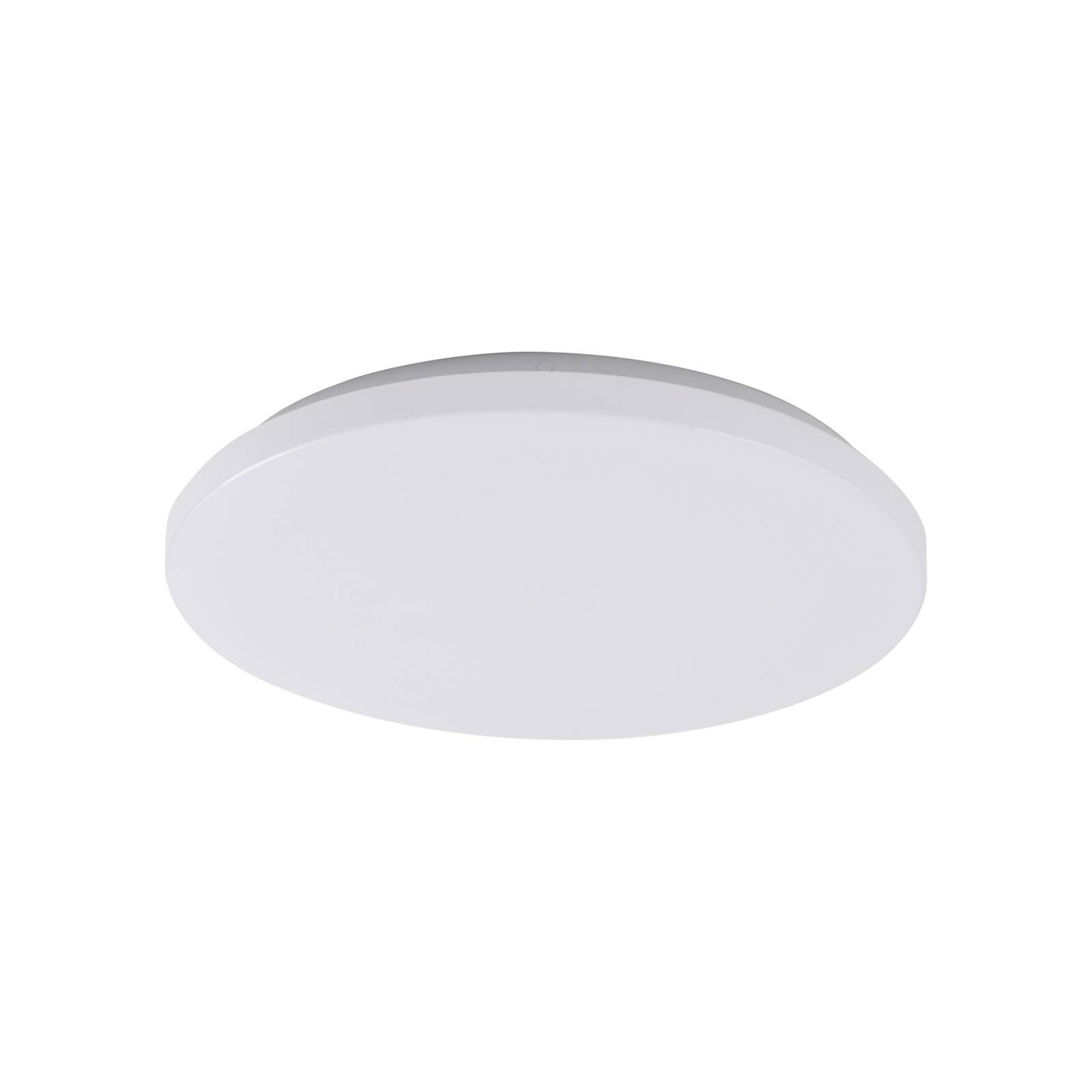 Lindby Außen-Deckenleuchte Doki, LED, Kunststoff Weiß universalweiß IP44, LED 18 W gesamt, universalweiß