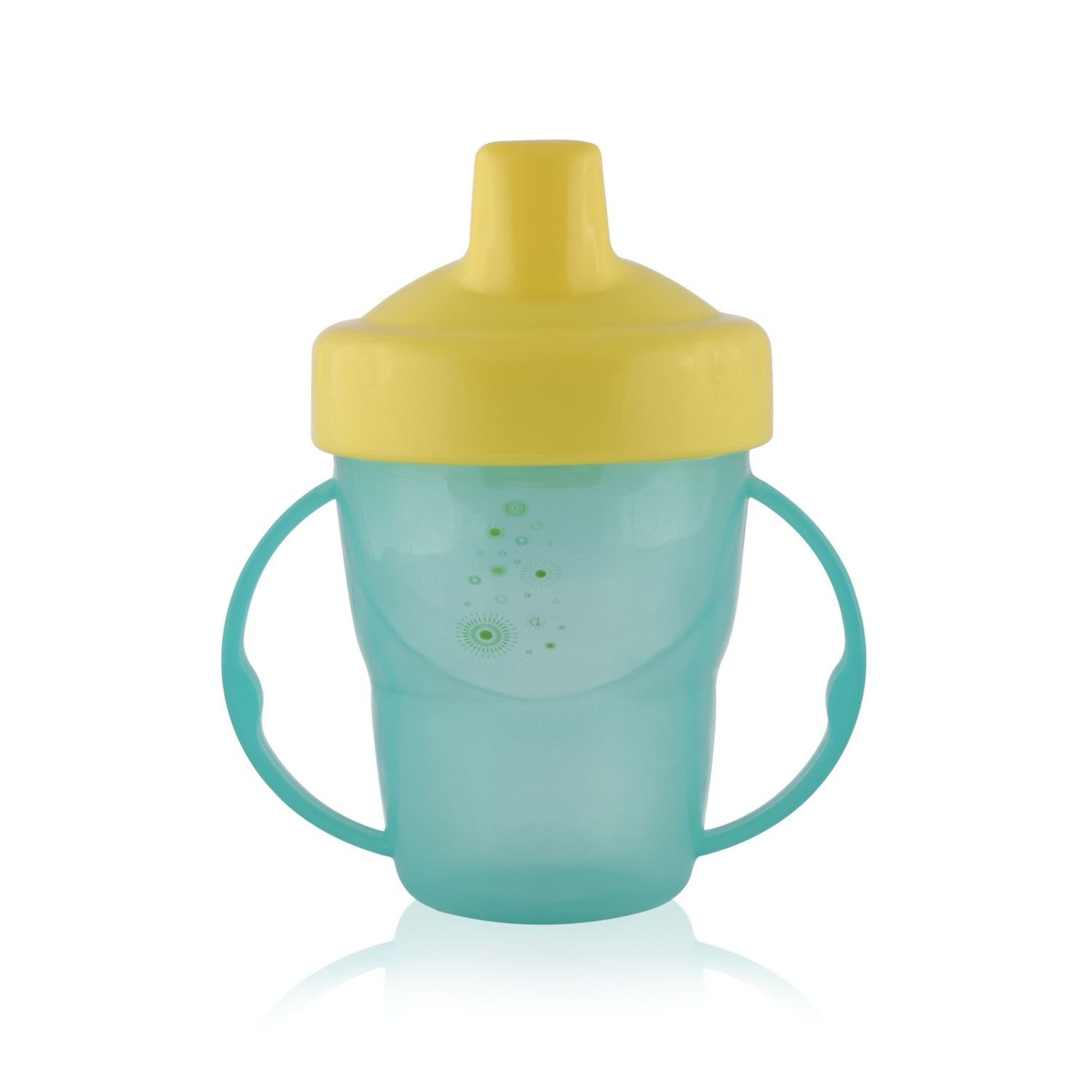 Baby Care Trinkflasche Henkelbecher 210 ml, Schnabeltasse, hartes Mundstück, Haltegriffe