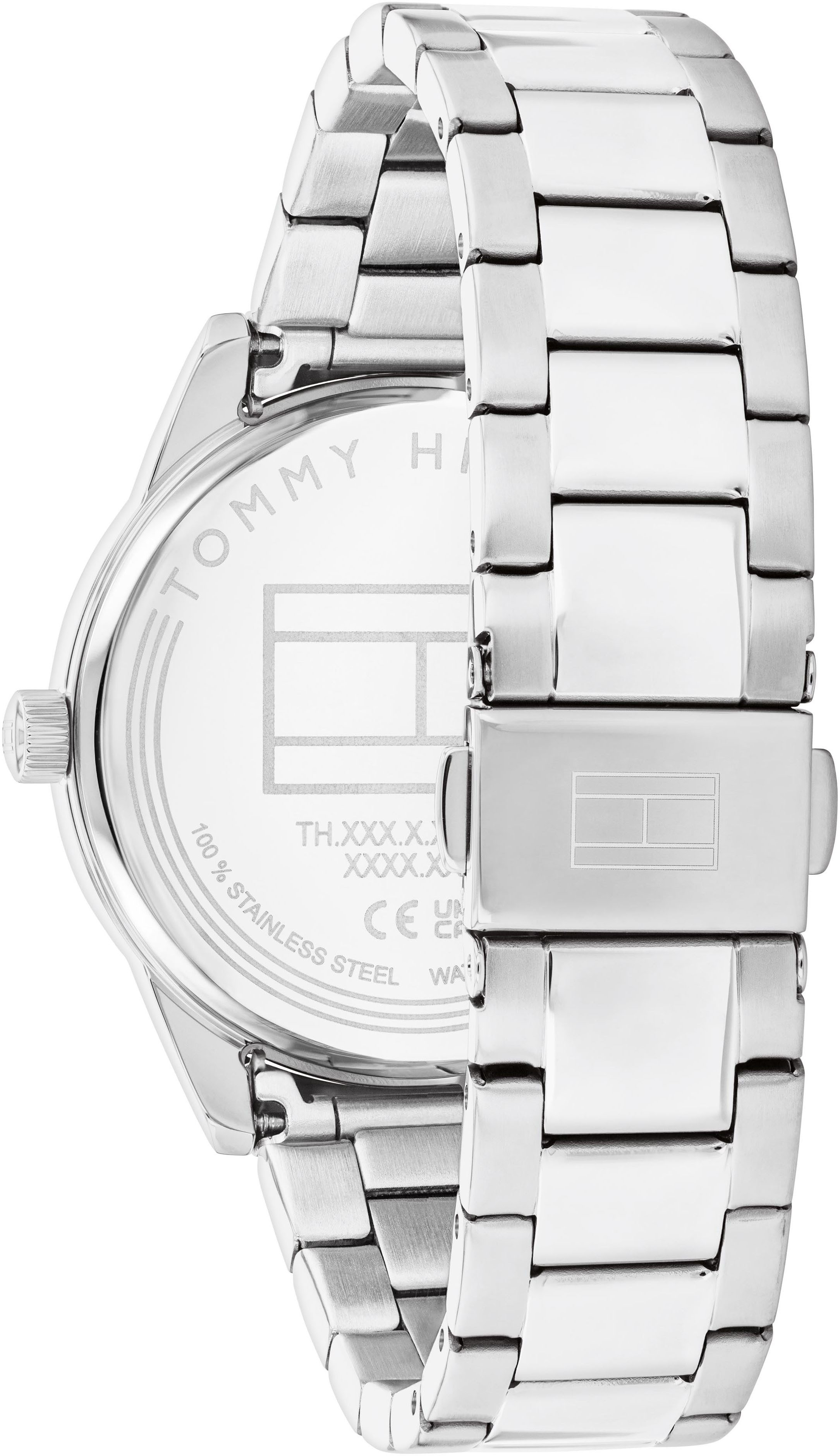 Tommy Hilfiger Multifunktionsuhr CAMILLE 1782745, Quarzuhr, Armbanduhr, Damenuhr, Edelstahlarmband, Datum