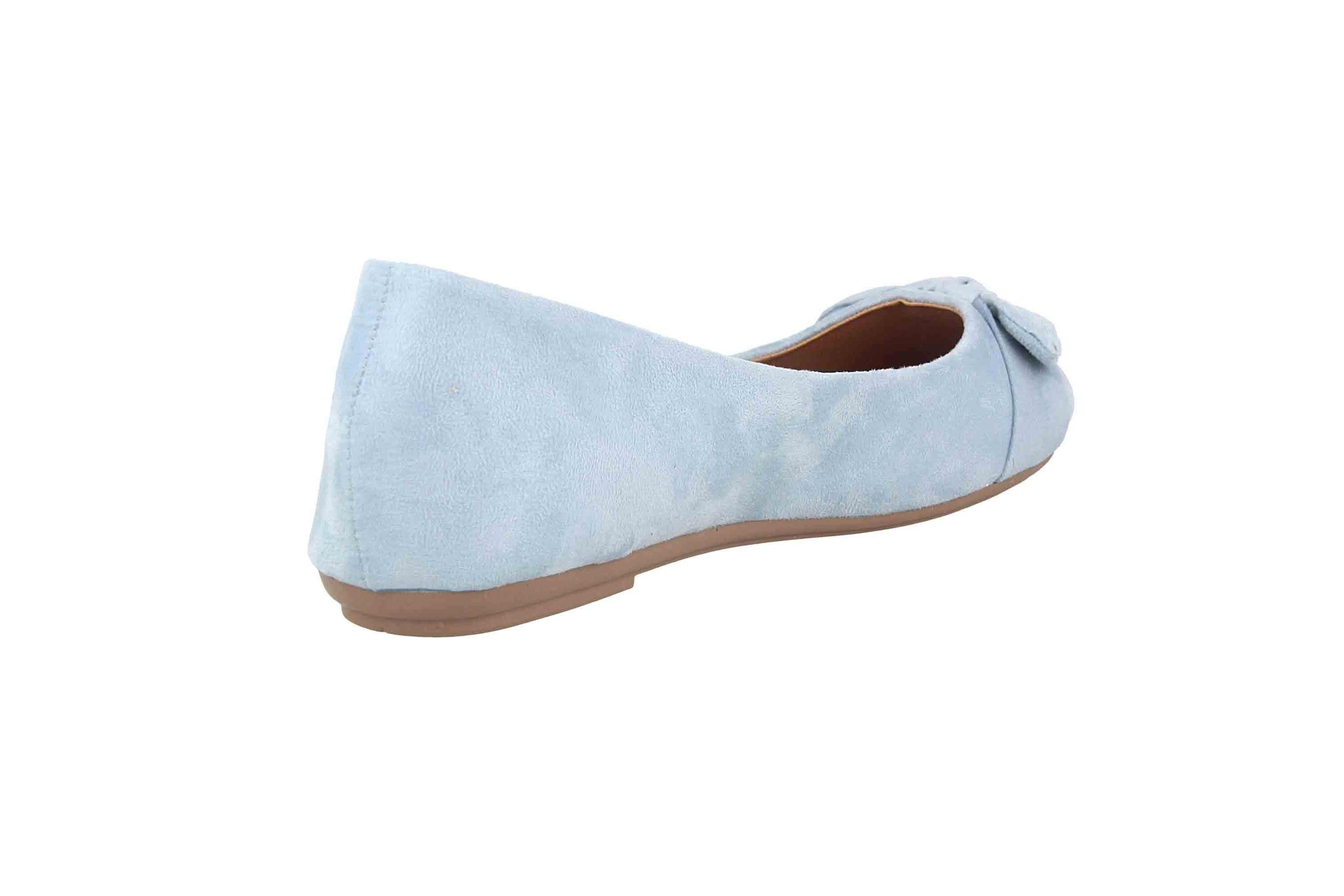 Fitters Footwear 2.589647 Pastel Blue Ballerina