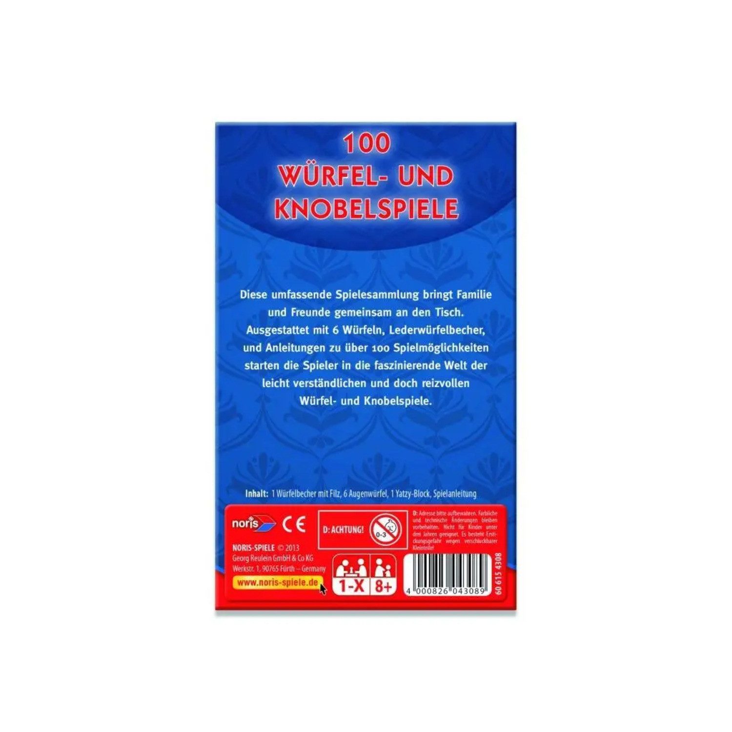 Noris Spiel 100 Würfel- und Knobelspiele