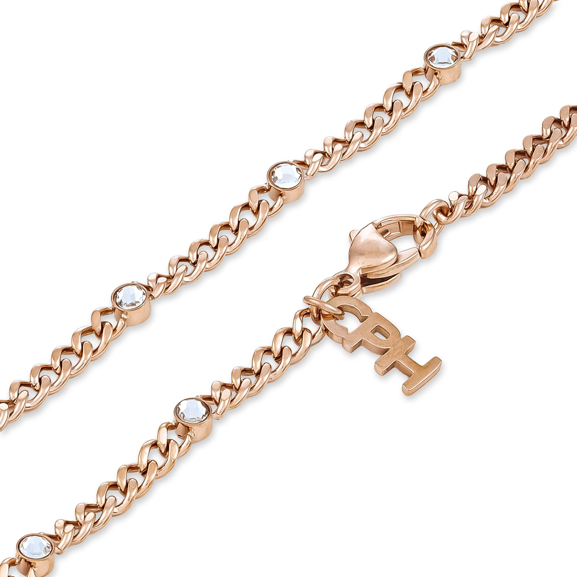 Copenhagen Studios Edelstahlkette Schmuck Geschenk Halskette Glittery Cuban günstig online kaufen