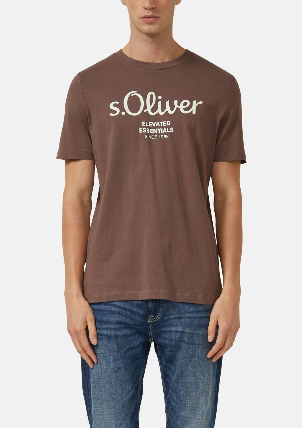 s.Oliver T-Shirt Casual (2-tlg) mit Rundhals-Ausschnitt, kurzarm, Logo-Aufd günstig online kaufen