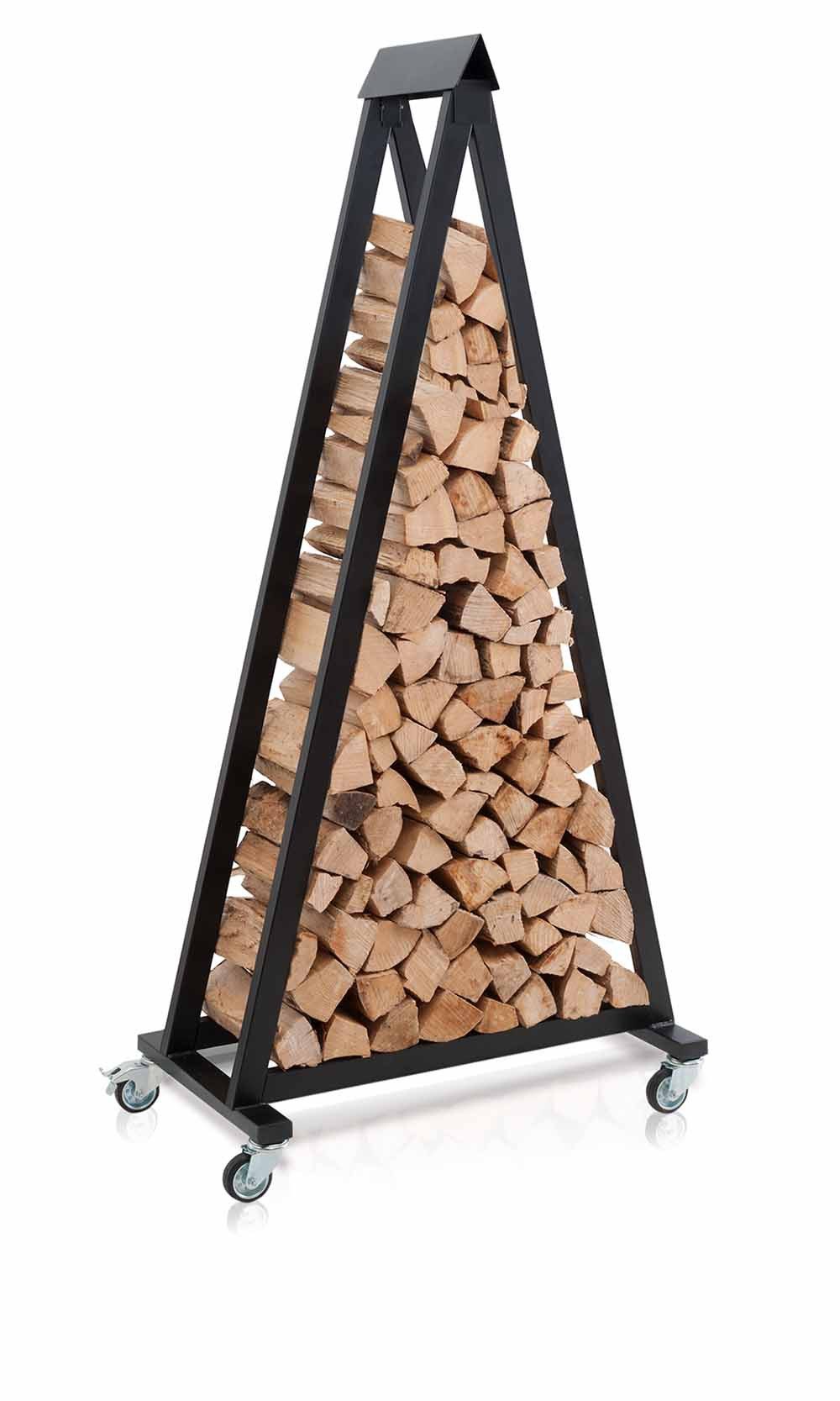 Simplaflex Kaminholzregal Feuerholz -Regal "Triangle", BxTxH:90.5x51x166 cm