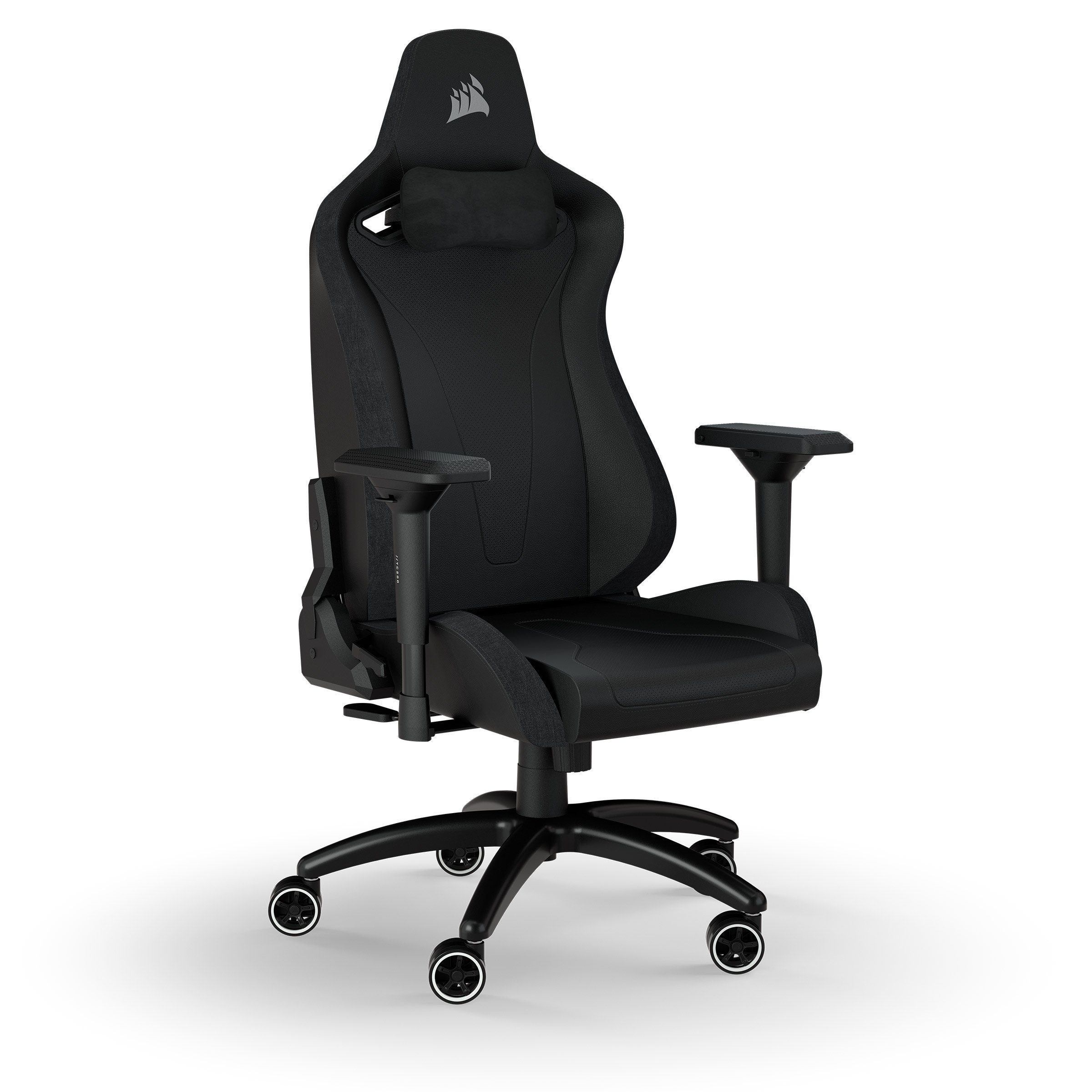 Vorzüglicher TC200 Corsair Gaming Chair, Leatherette Black/Black Gaming-Stuhl