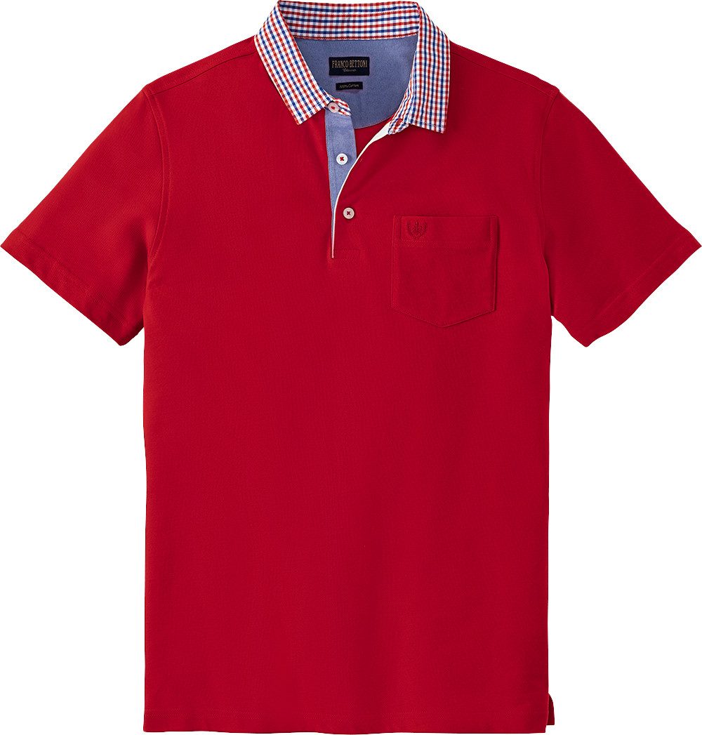 Franco Bettoni Poloshirt hohe Hautverträglichkeit durch 100% Baumwolle