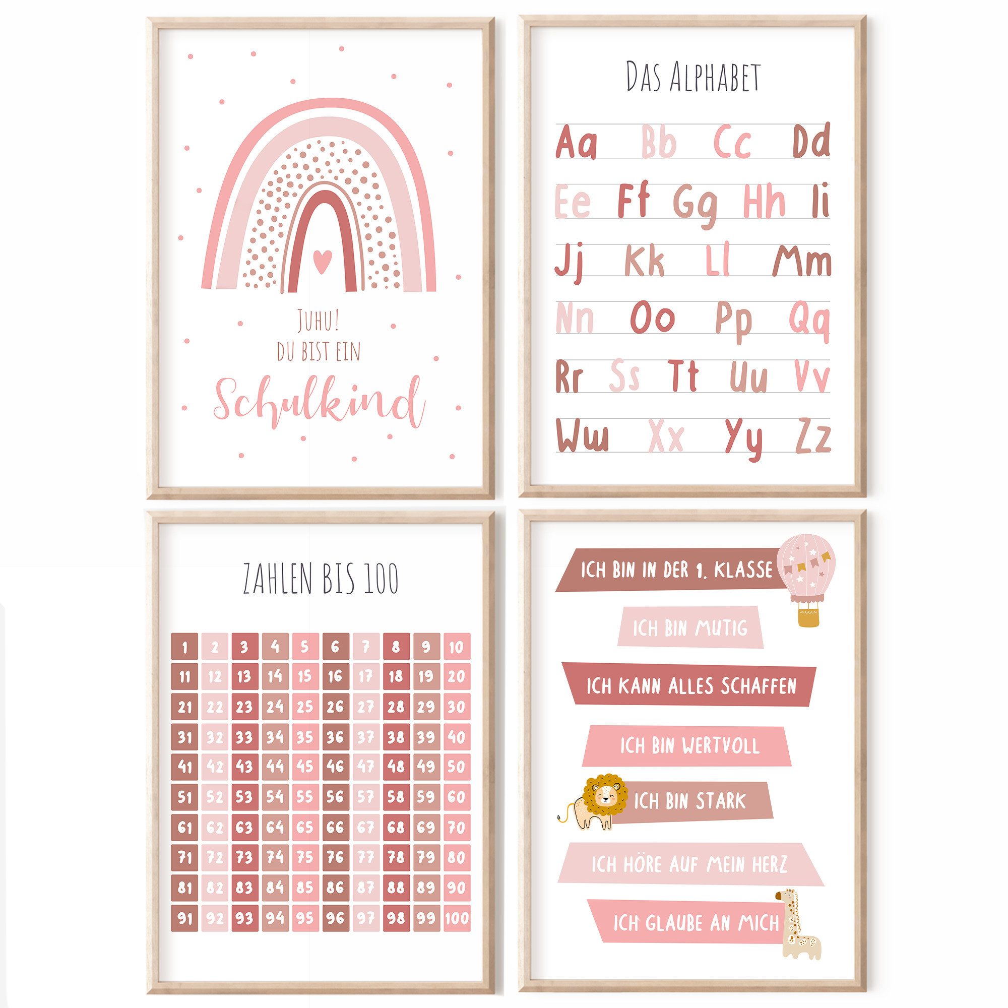 MeinBaby123® Poster Lernposter, Bilder Kinderzimmer Deko, günstig online kaufen