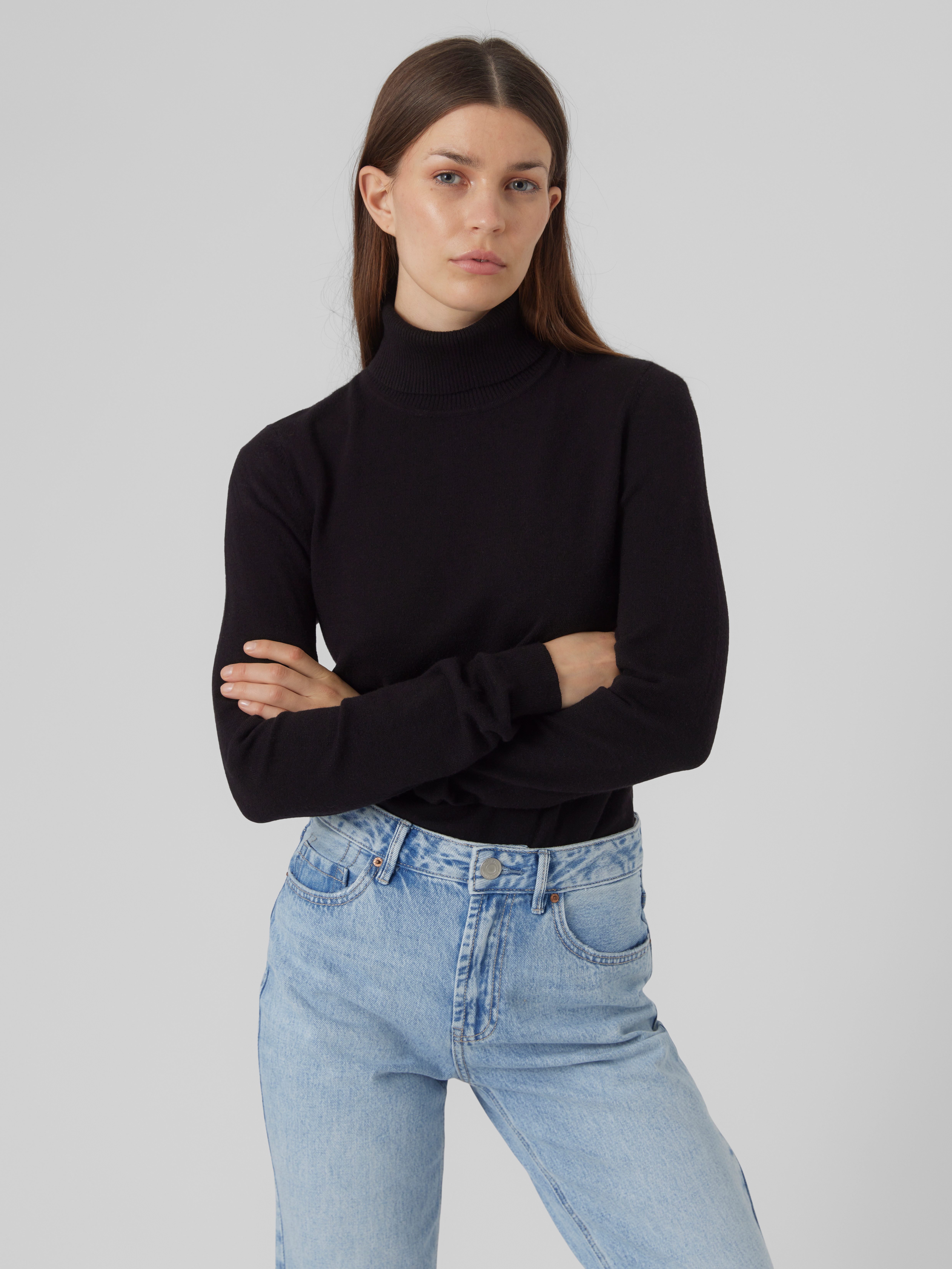 Vero Moda Rollkragenpullover VMHAPPINESS LS ROLLNK PULLOVE GA NOOS günstig online kaufen