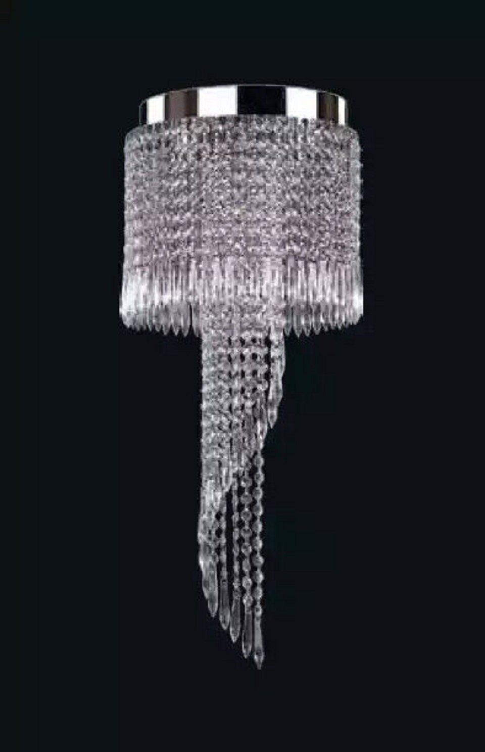 JVmoebel Kronleuchter Kristall Kronleuchter Pendelleuchte Wohnzimmer Lampe Leuchte 30x70, Leuchtmittel wechselbar, Made in Europe