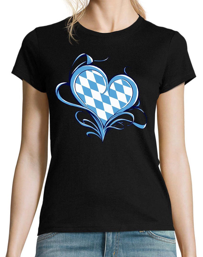 Youth Designz T-Shirt Bayern Herz Damen günstig online kaufen