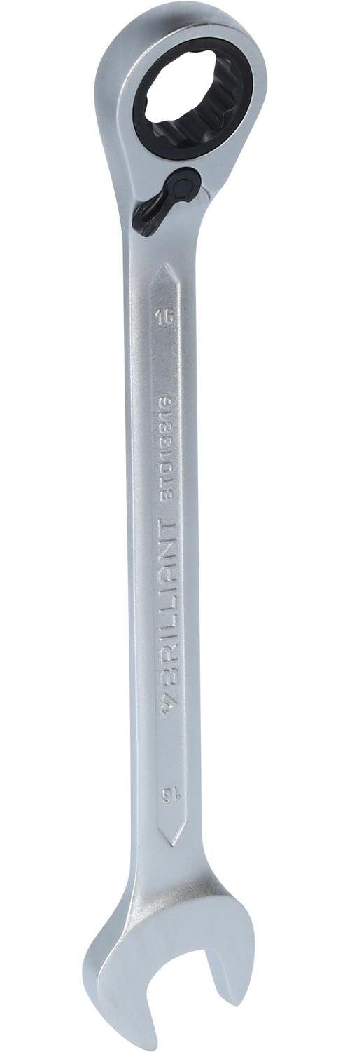 Brilliant Tools Maulschlüssel Ratschenringschlüssel, umschaltbar, 16 mm