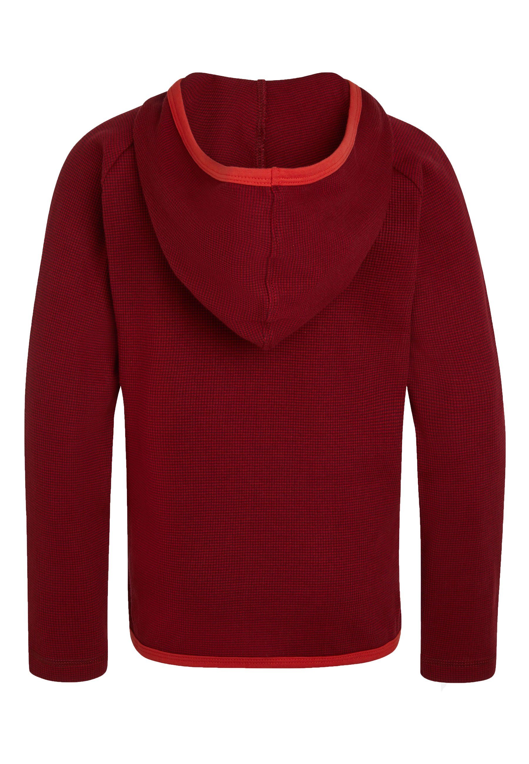 Streifen Elkline Jumphouse Kapuzenpullover red Langarm Hoodie leichter