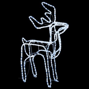vidaXL Dekolicht Rentier-Silhouetten 2 Stk Kaltweiß 76x42x87 cm Weihnachten Winter Gart
