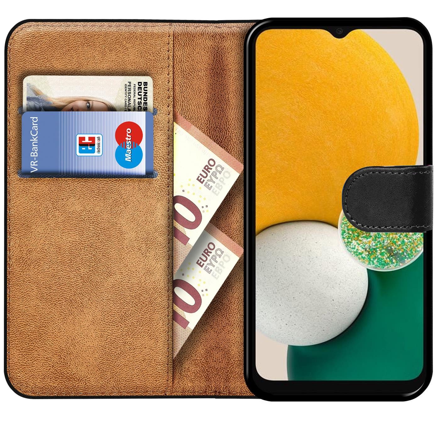 CoolGadget Handyhülle Book Case Handy Tasche für Samsung Galaxy A13 4G 6,6 Zoll, Hülle Klapphülle Flip Cover für Samsung A13 Schutzhülle stoßfest