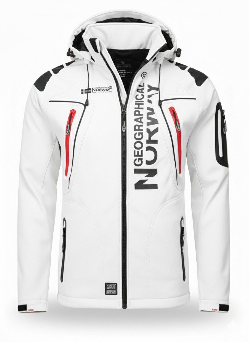 Geographical Norway Softshelljacke Herren Herbst Winter Jacke Softshell Jacke Outdoor Übergangsjacke (1-St) Mit Kaputze 3XL Bis 7XL