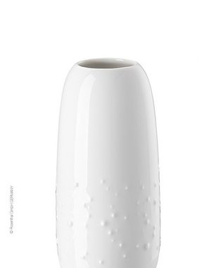 Rosenthal Tischvase Vase "Vesi Droplets" aus weißem Porzellan, 18 cm, hochwertige Verarbeitung