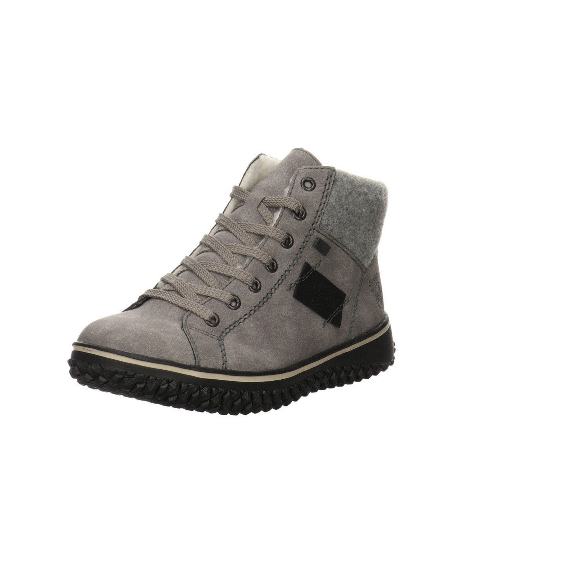 High-Top Damen Sneaker Rieker Leder-/Textilkombination Sneaker Schuhe Sneaker