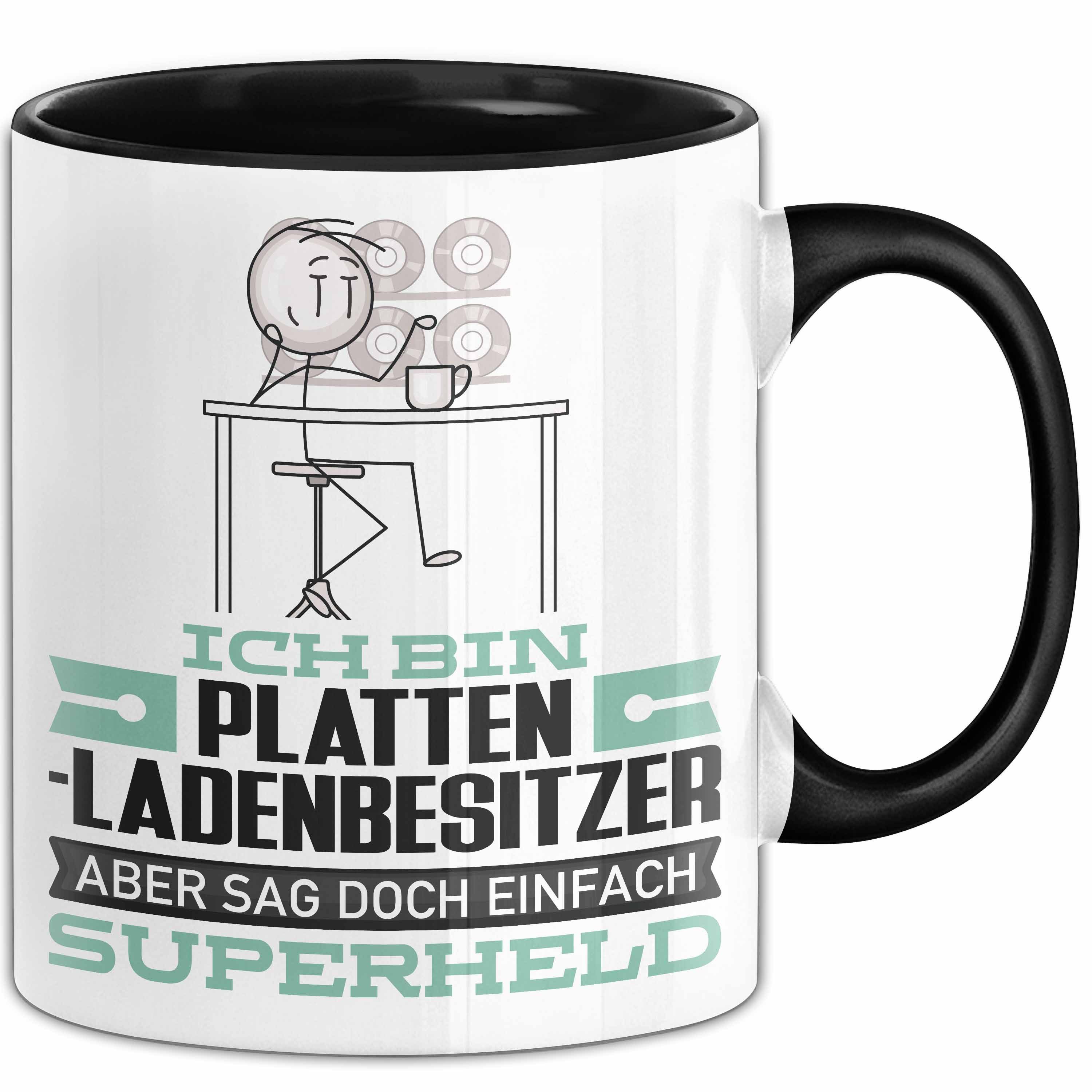 Tasse Plattenladenbesitzer Geschenk Tasse Ich Bin Plattenladenbesitzer Aber