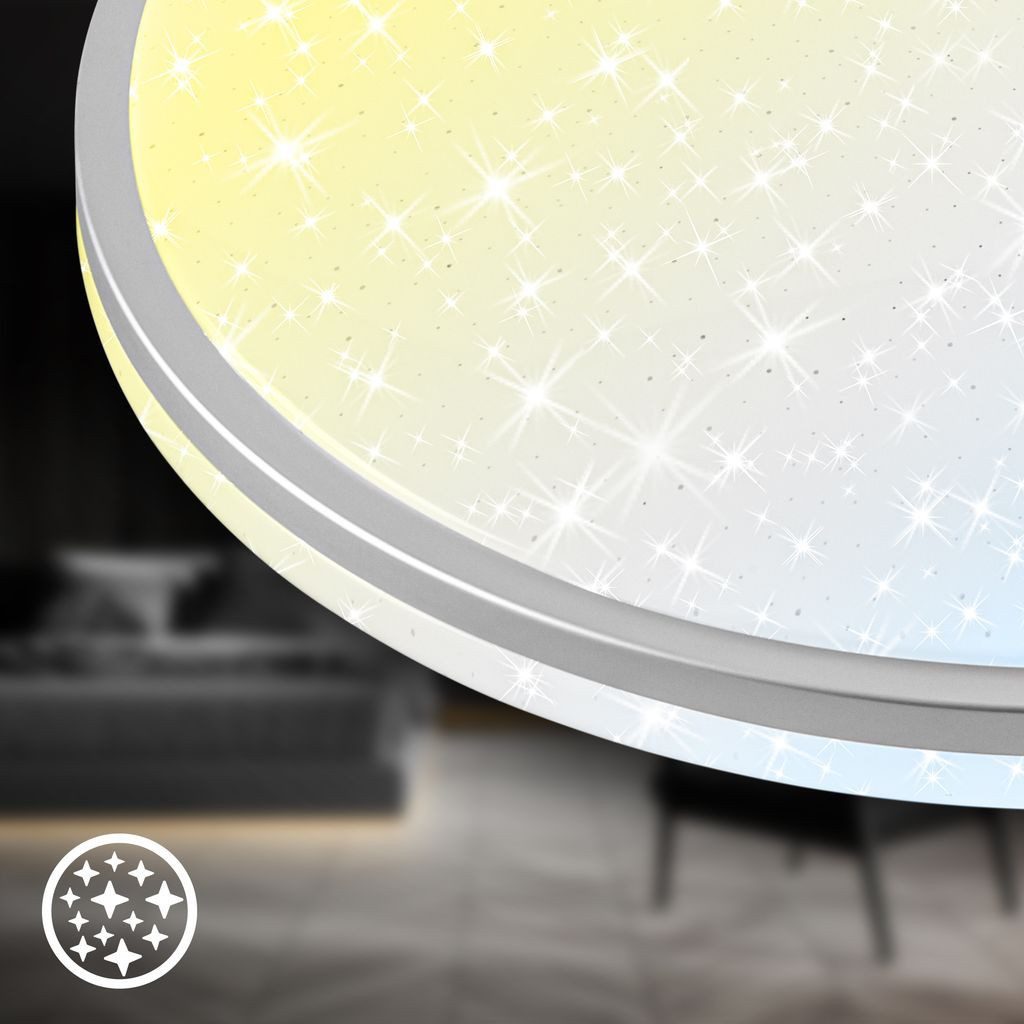 Briloner Leuchten LED Deckenleuchte 3895014, Dimmfunktion, LED fest integriert
