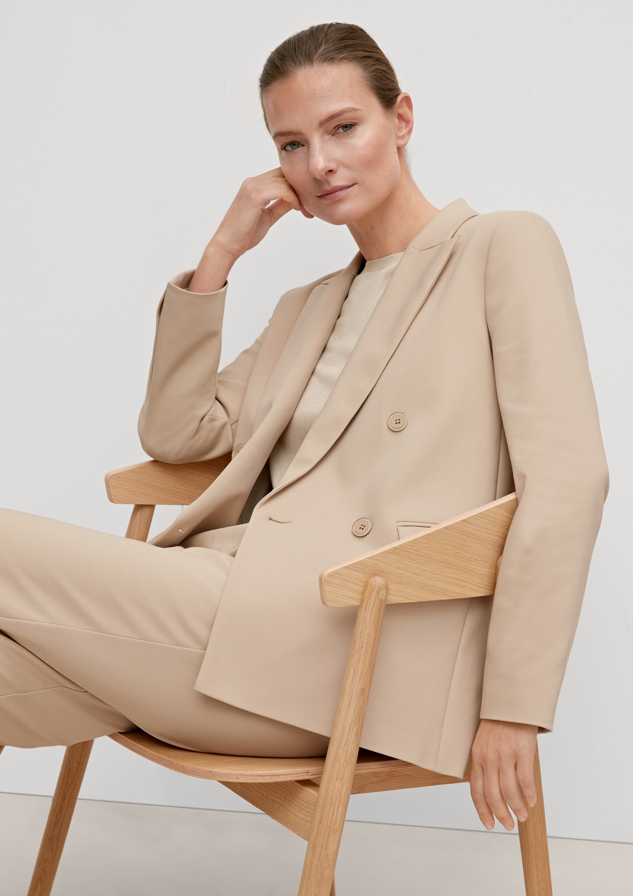 comma Jackenblazer Indoor-Blazer Blazer mit doppelter Knopfreihe