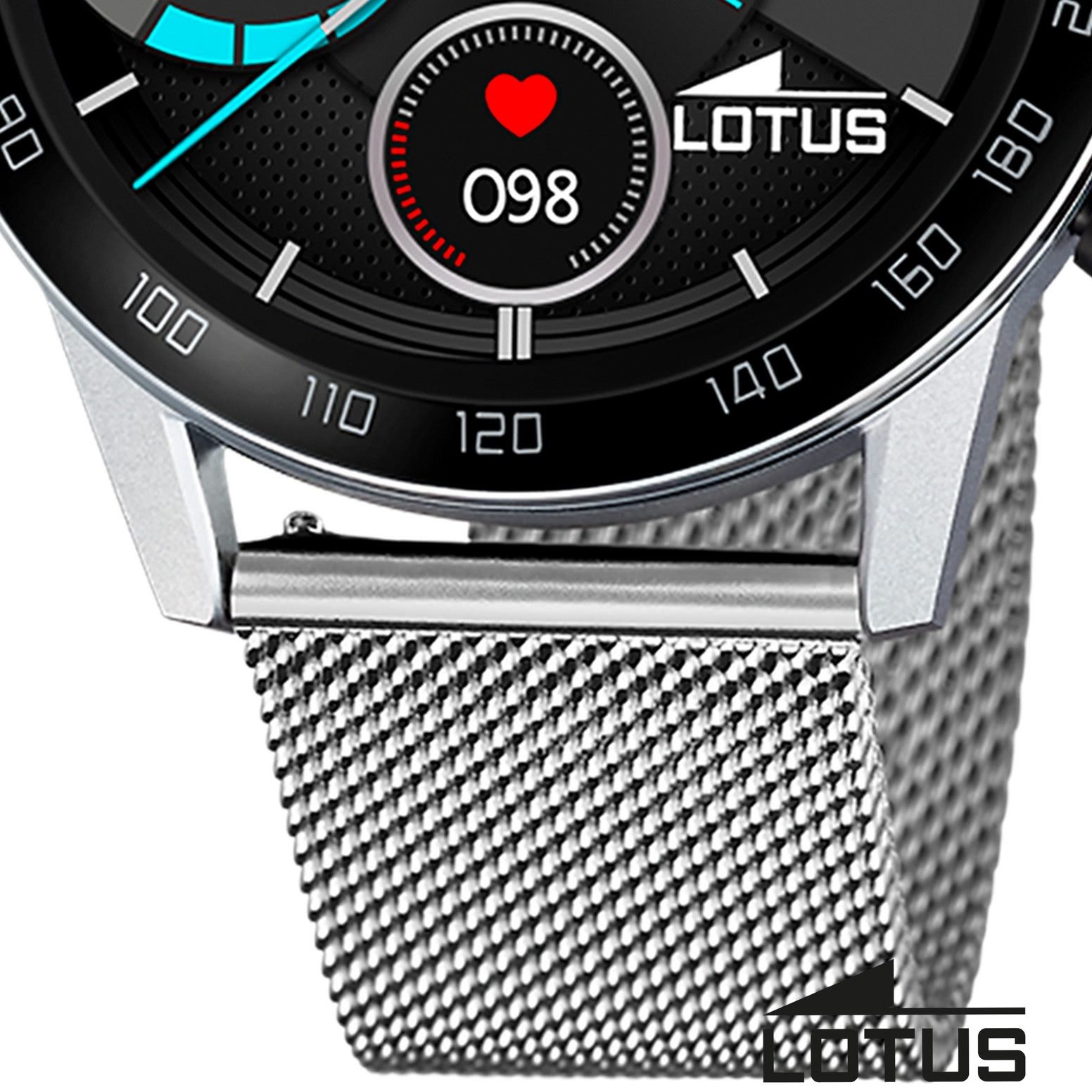 Lotus Lotus Herrenuhr Smartwatch Smartwatch Smartwatch (kompatibel ab Android 5.1+ und IOS 8.0), Digital, Herren Smartwatch rund, groß (ca. 45mm), Edelstahl